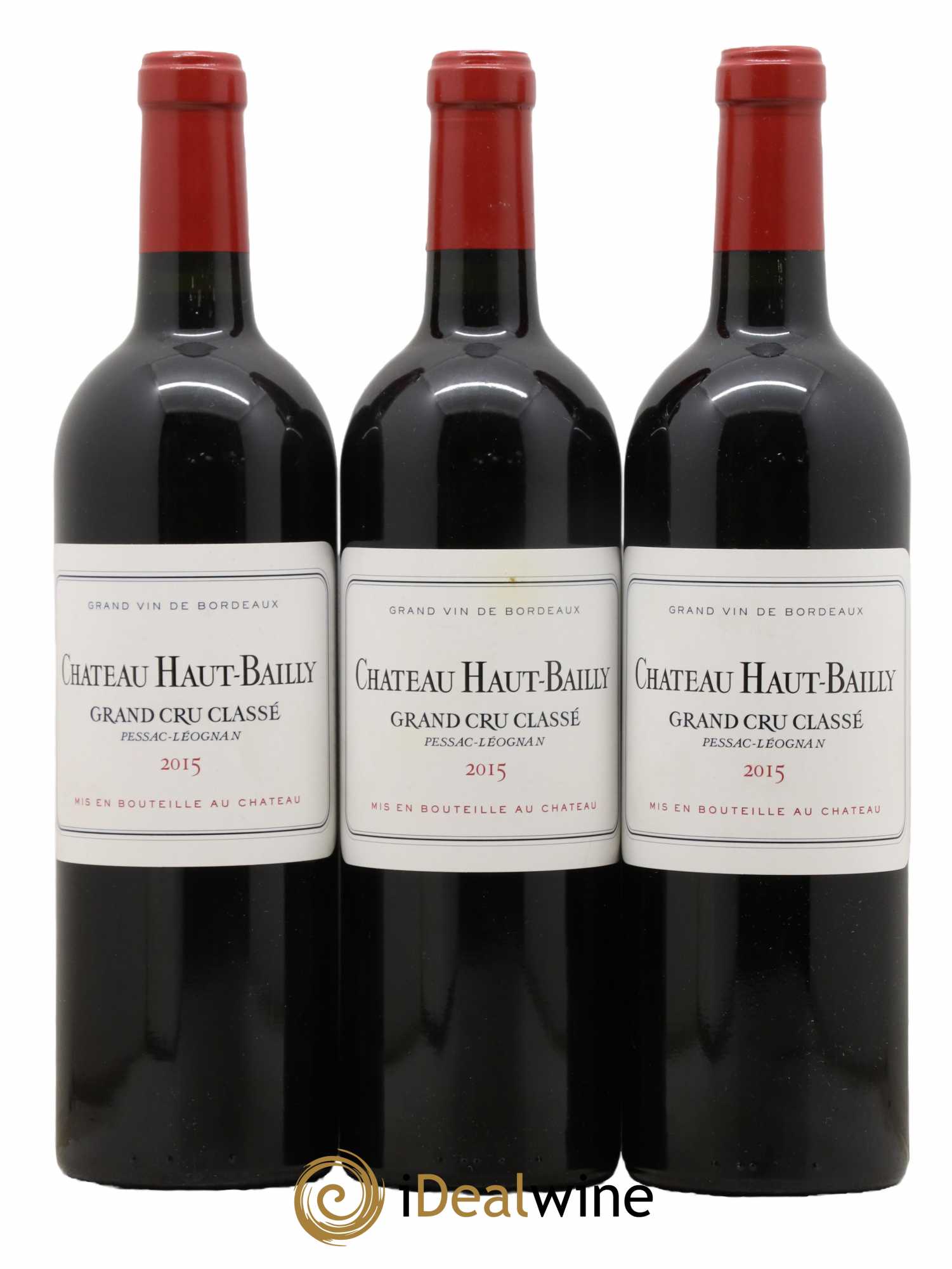Château Haut-Bailly Cru Classé de Graves 2015 - Lot de 3 bouteilles - 0