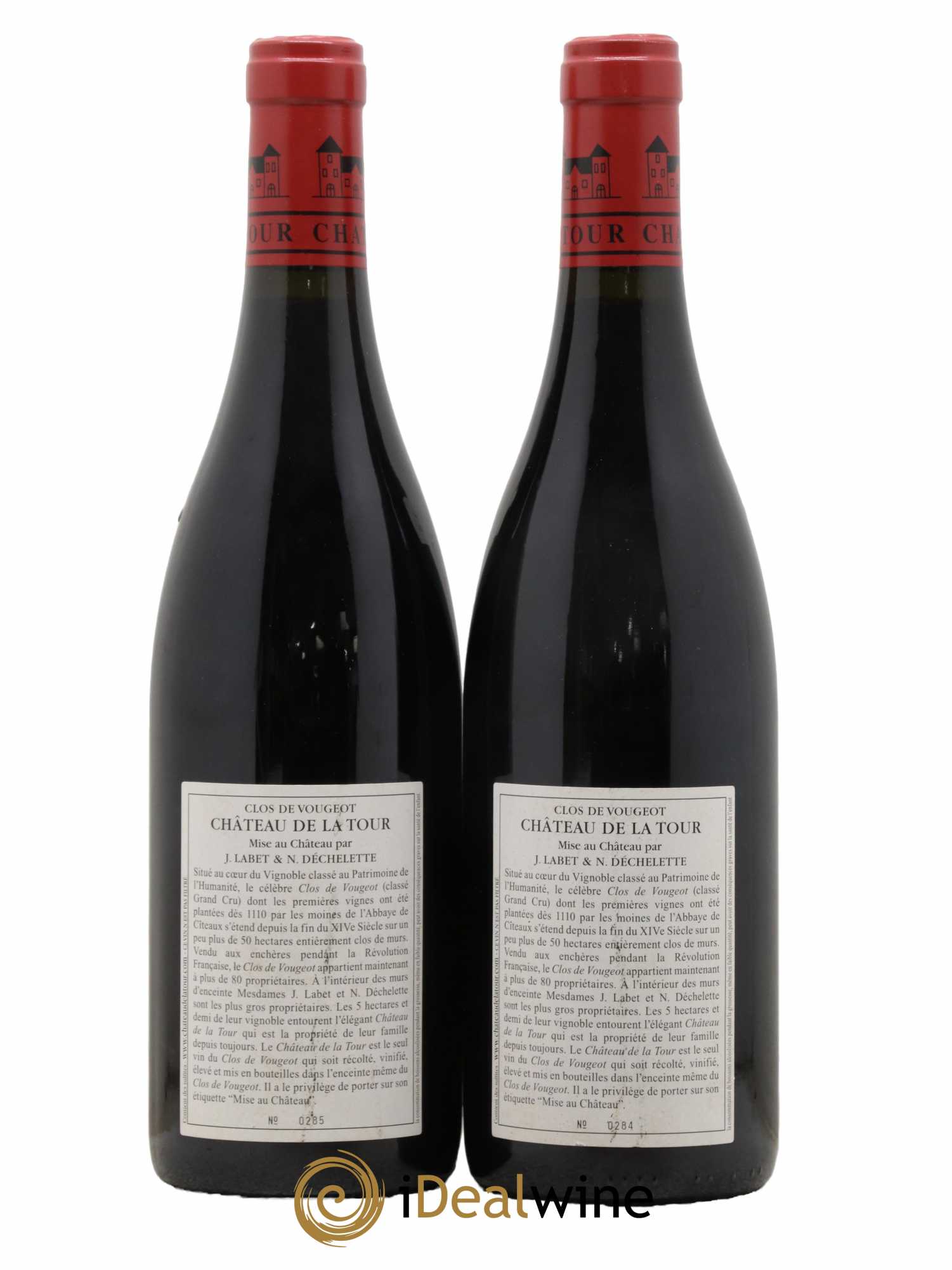 Clos de Vougeot Grand Cru Château de La Tour 2015 - Lot de 2 bouteilles - 1