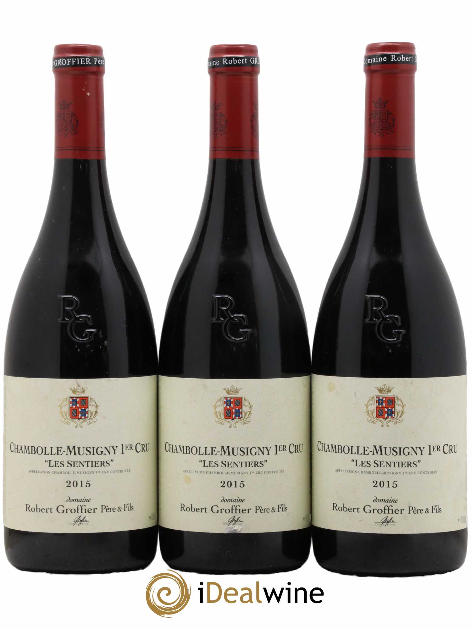 Chambolle-Musigny 1er Cru Les Sentiers Robert Groffier Père & Fils (Domaine) 2015 - Lot de 3 bouteilles - 0