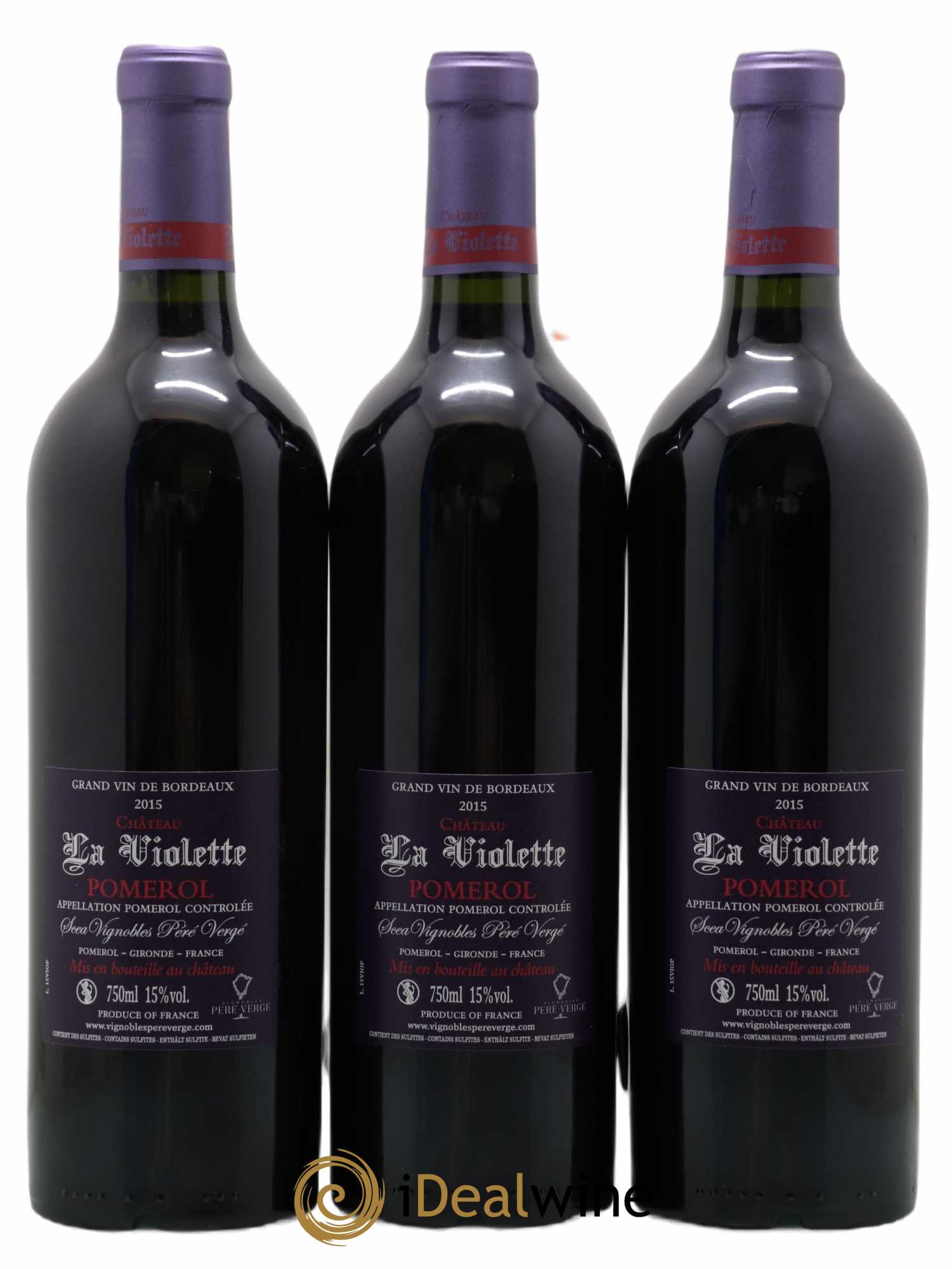 Château la Violette 2015 - Lot de 6 bouteilles - 2