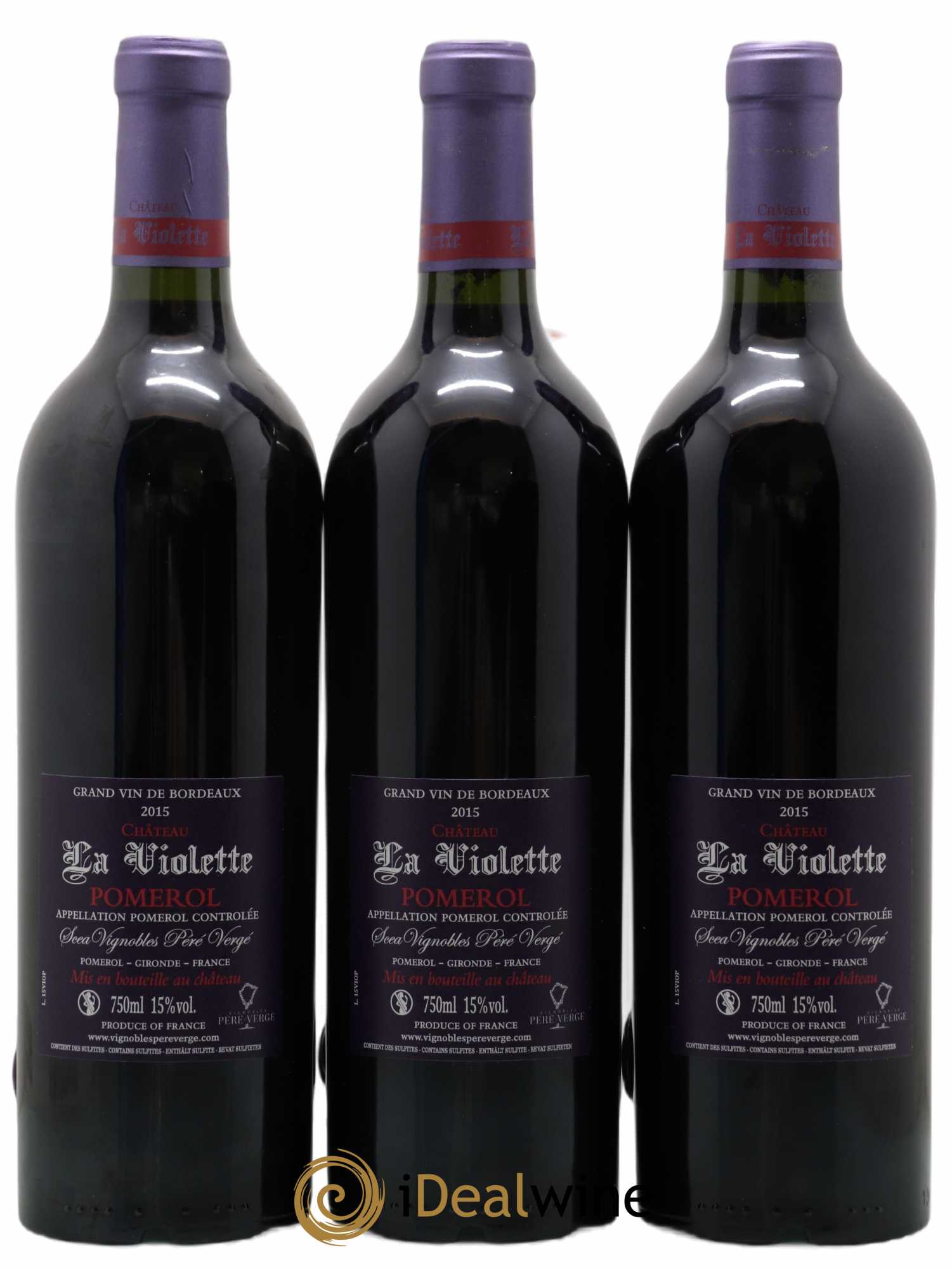 Château la Violette 2015 - Lot de 6 bouteilles - 4
