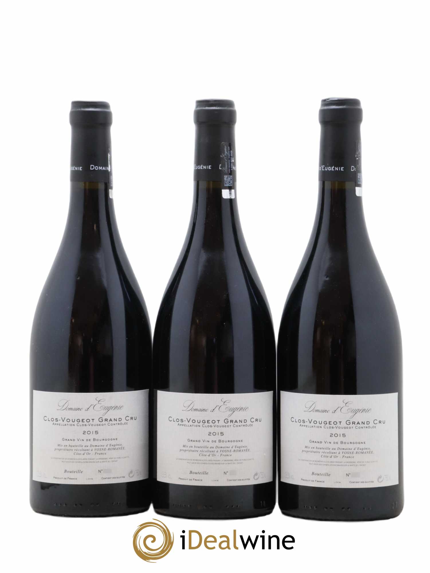 Clos de Vougeot Grand Cru Domaine René Engel - Domaine Eugénie 2015 - Lot de 3 bouteilles - 1
