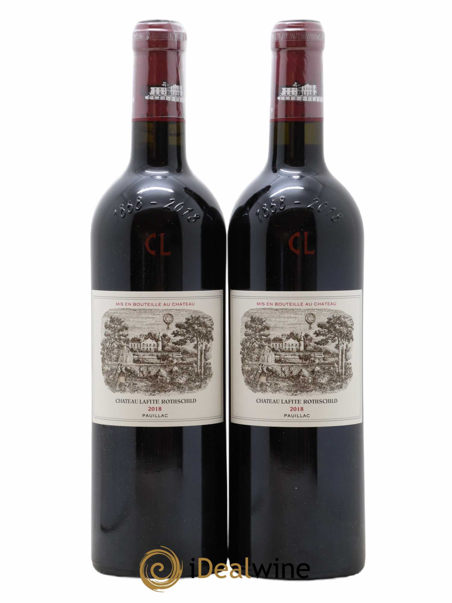Château Lafite Rothschild 1er Grand Cru Classé 2018 - Lot de 2 bouteilles - 0