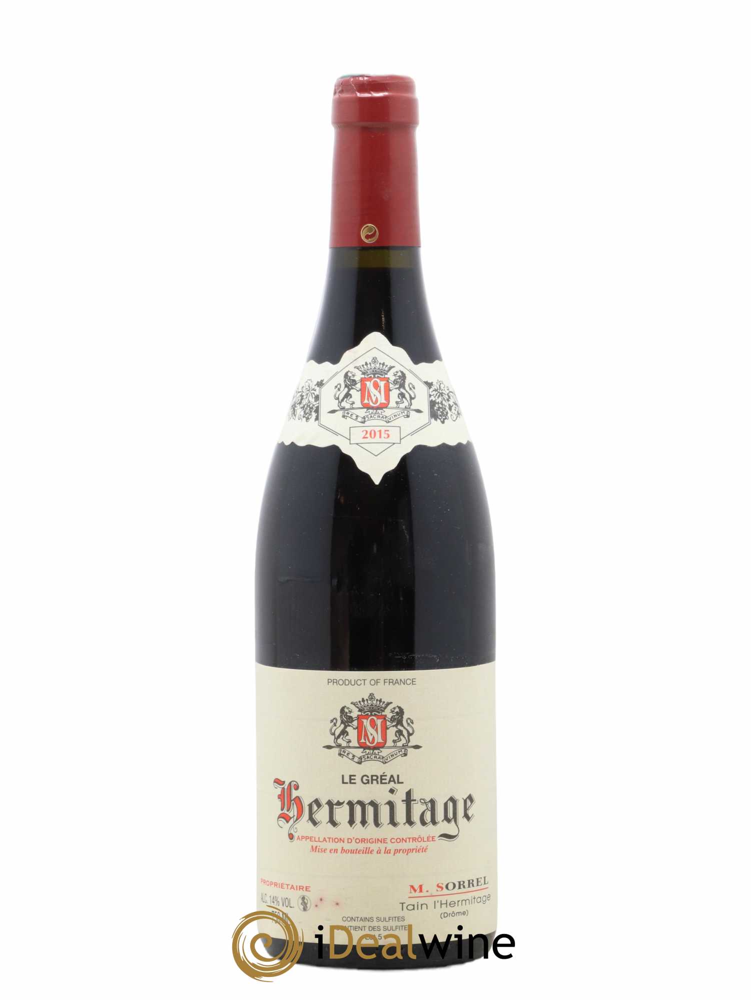 Hermitage Le Gréal Marc Sorrel 2015 - Lot de 1 bouteille - 0