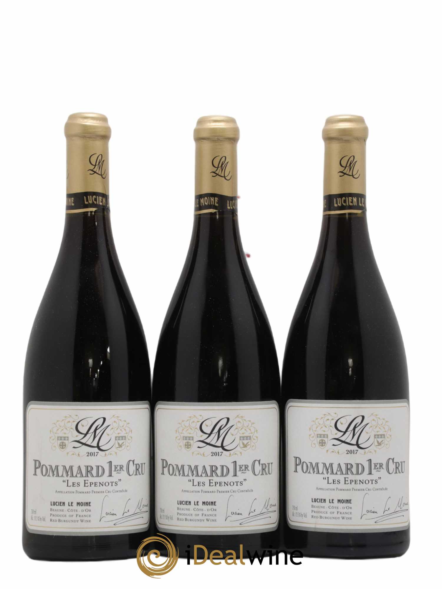 Pommard 1er Cru Les Epenots Lucien Le Moine 2017 - Lot de 3 bouteilles - 0