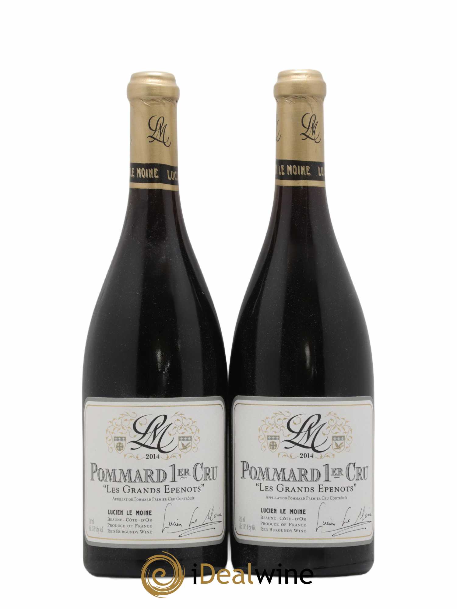 Pommard 1er Cru Grands Epenots Lucien Le Moine 2014 - Lot de 2 bouteilles - 0