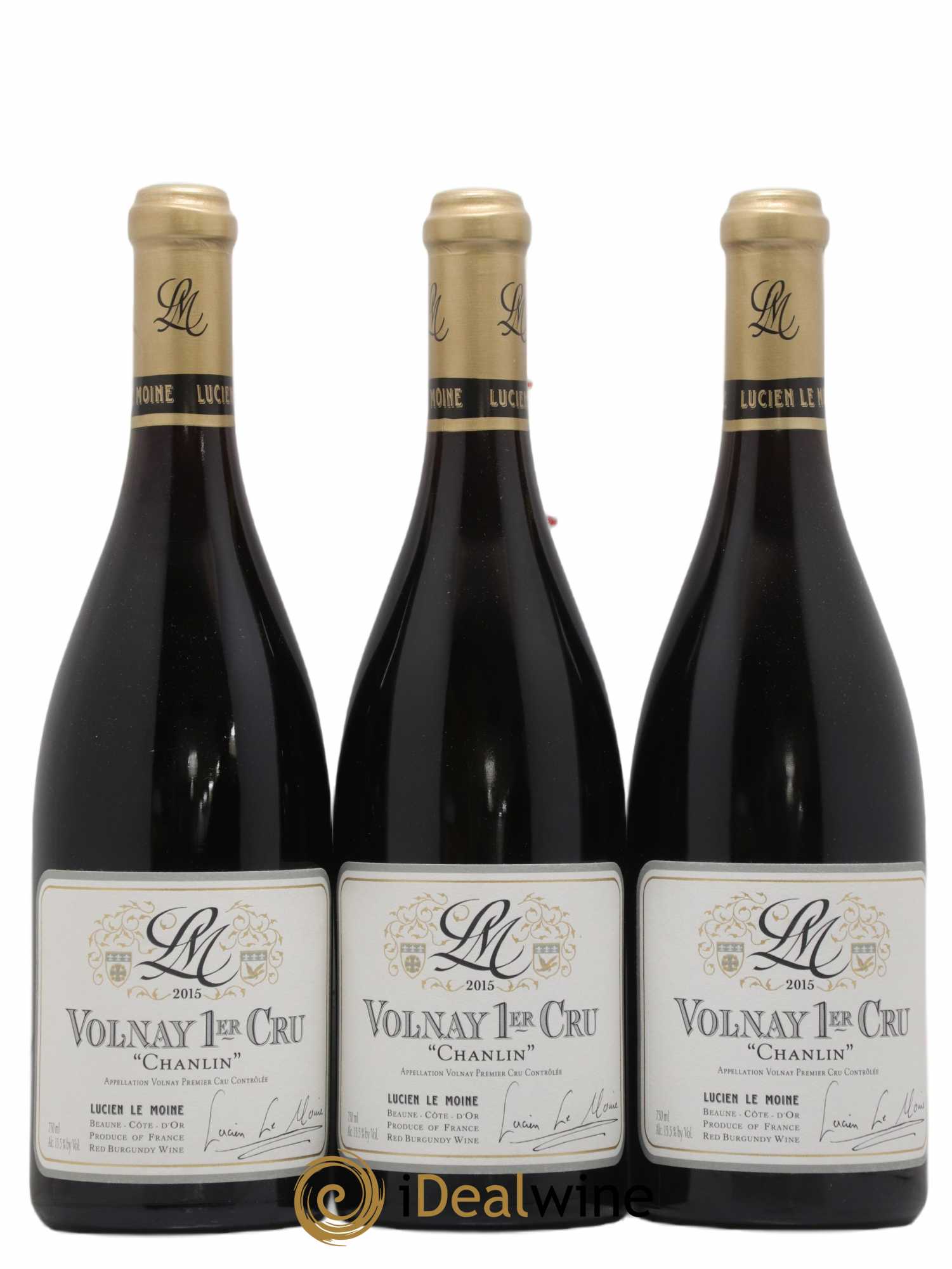 Volnay 1er Cru Chanlin Lucien Le Moine 2015 - Posten von 3 Flaschen - 0