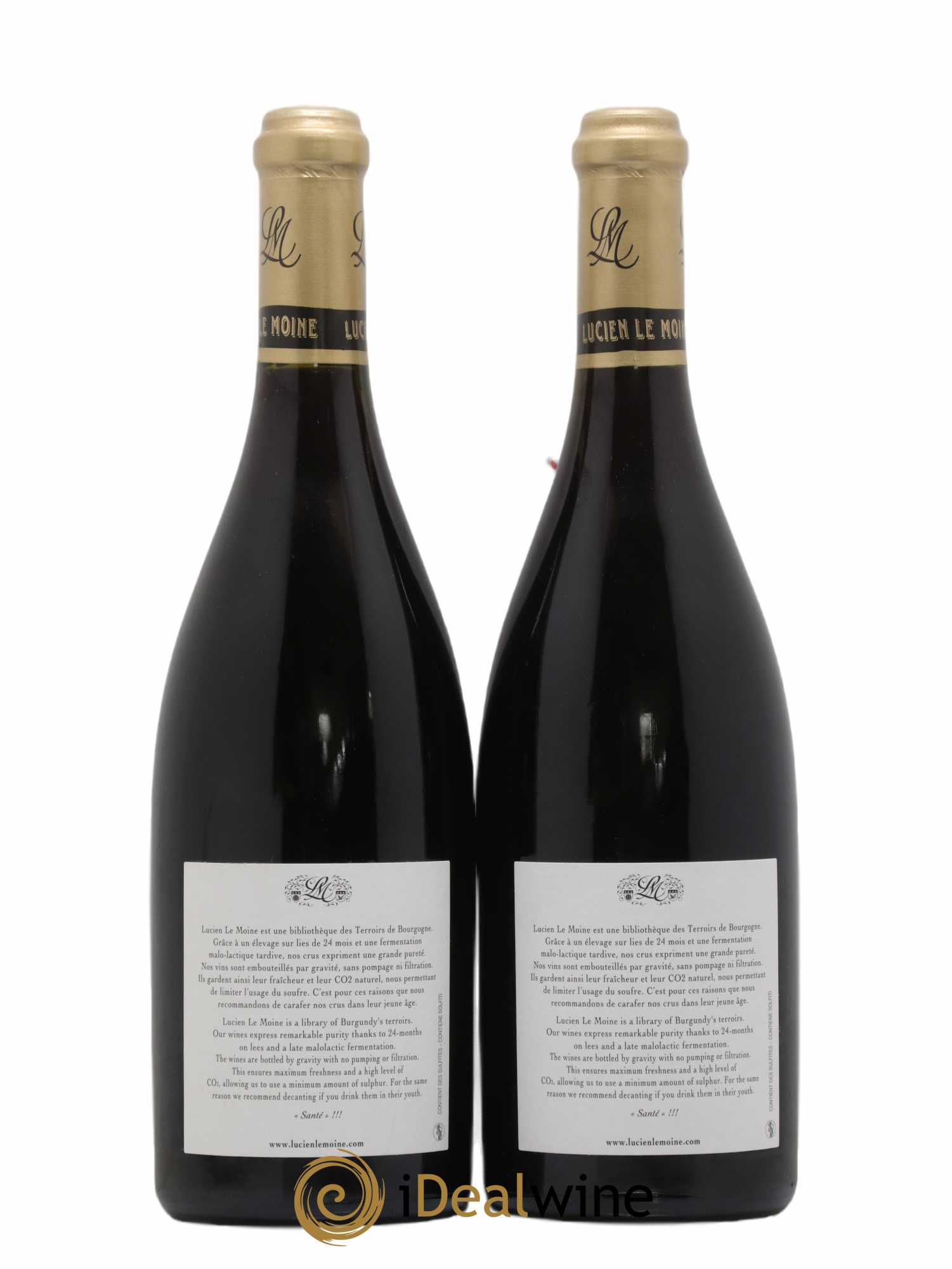 Clos de Vougeot Grand Cru Lucien Le Moine 2015 - Lot de 2 bouteilles - 1