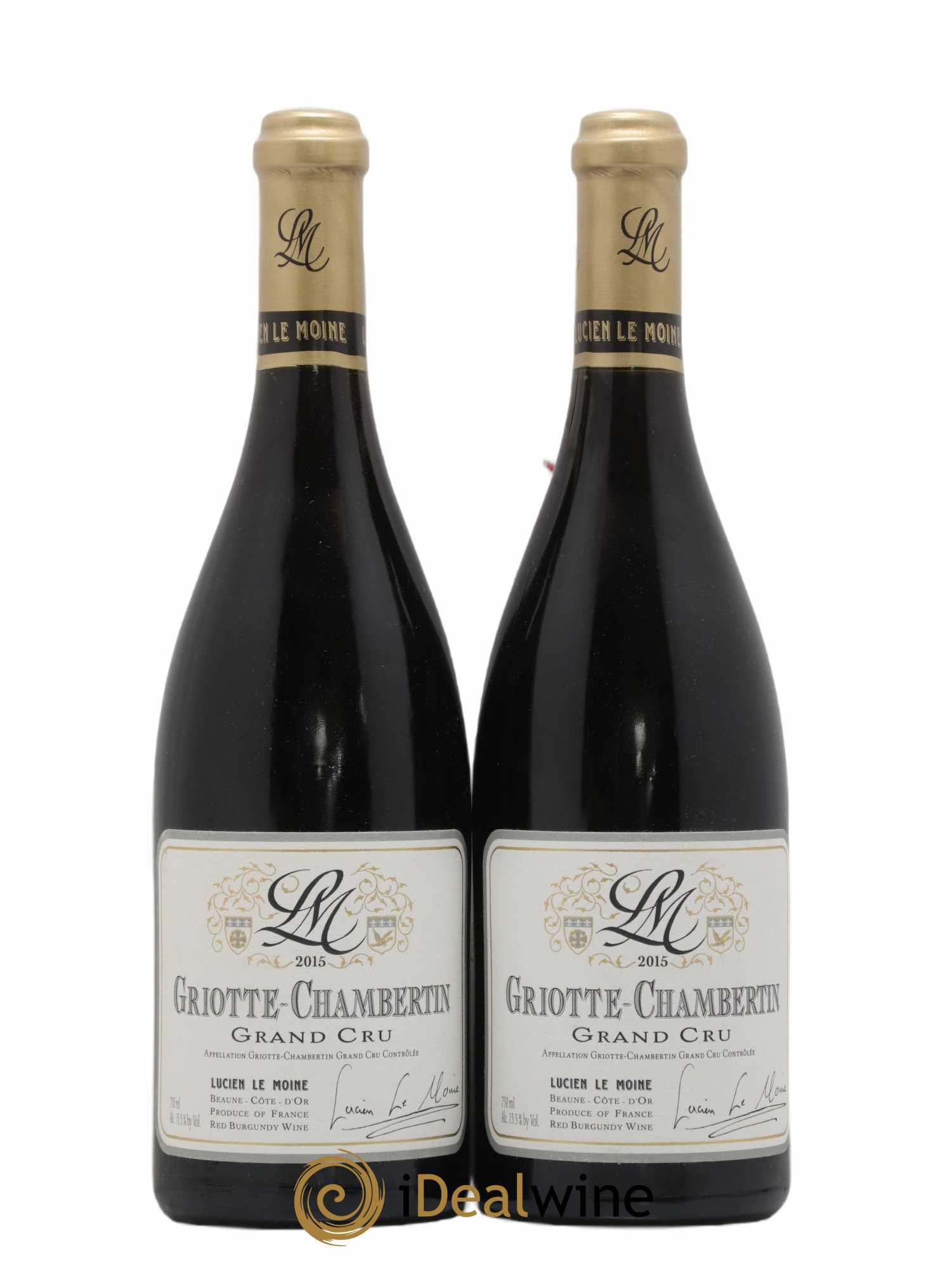 Griotte-Chambertin Grand Cru Lucien Le Moine 2015 - Lot de 2 bouteilles - 0