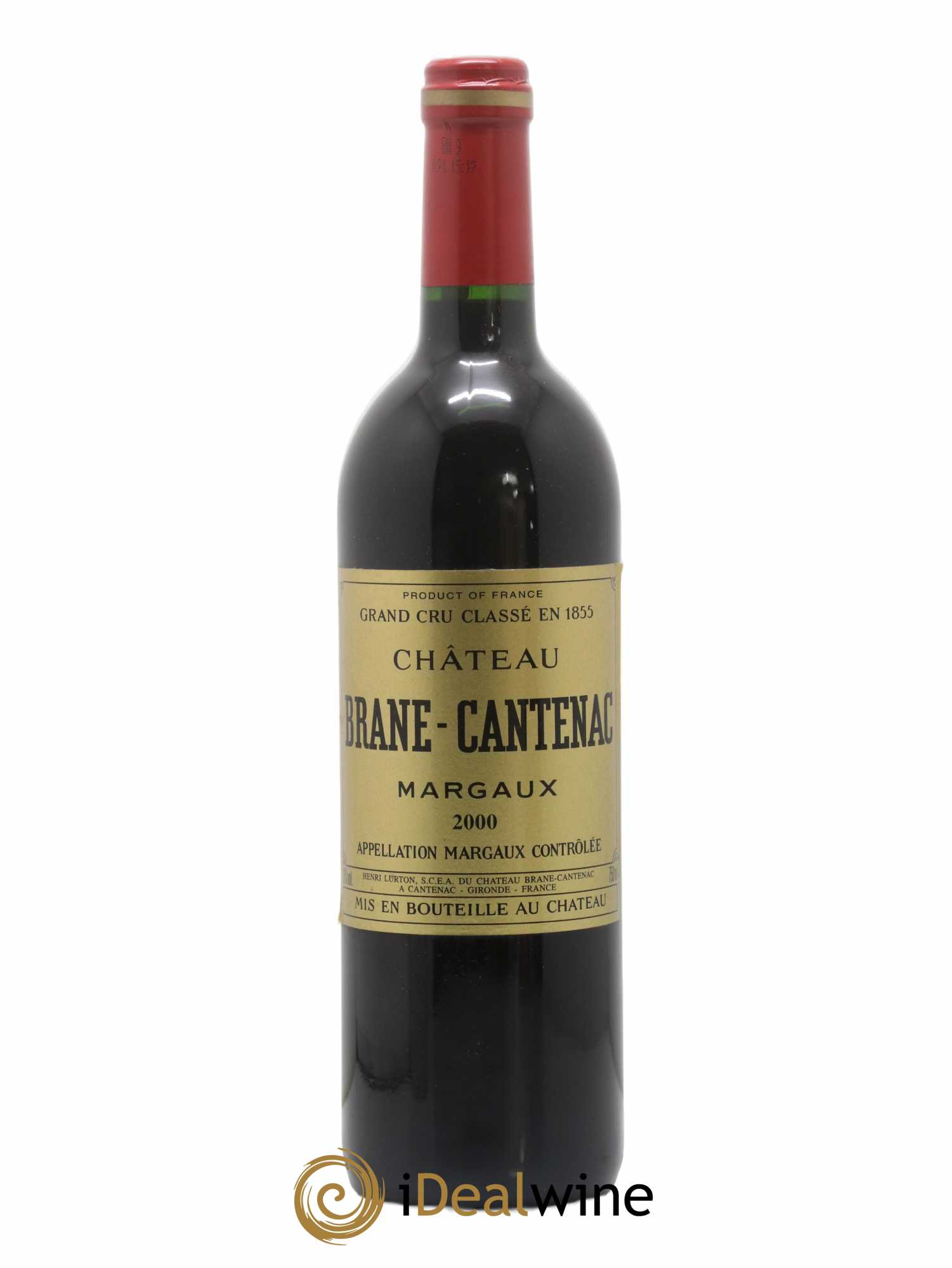 Château Brane Cantenac 2ème Grand Cru Classé 2000 - Lot de 1 bouteille - 0