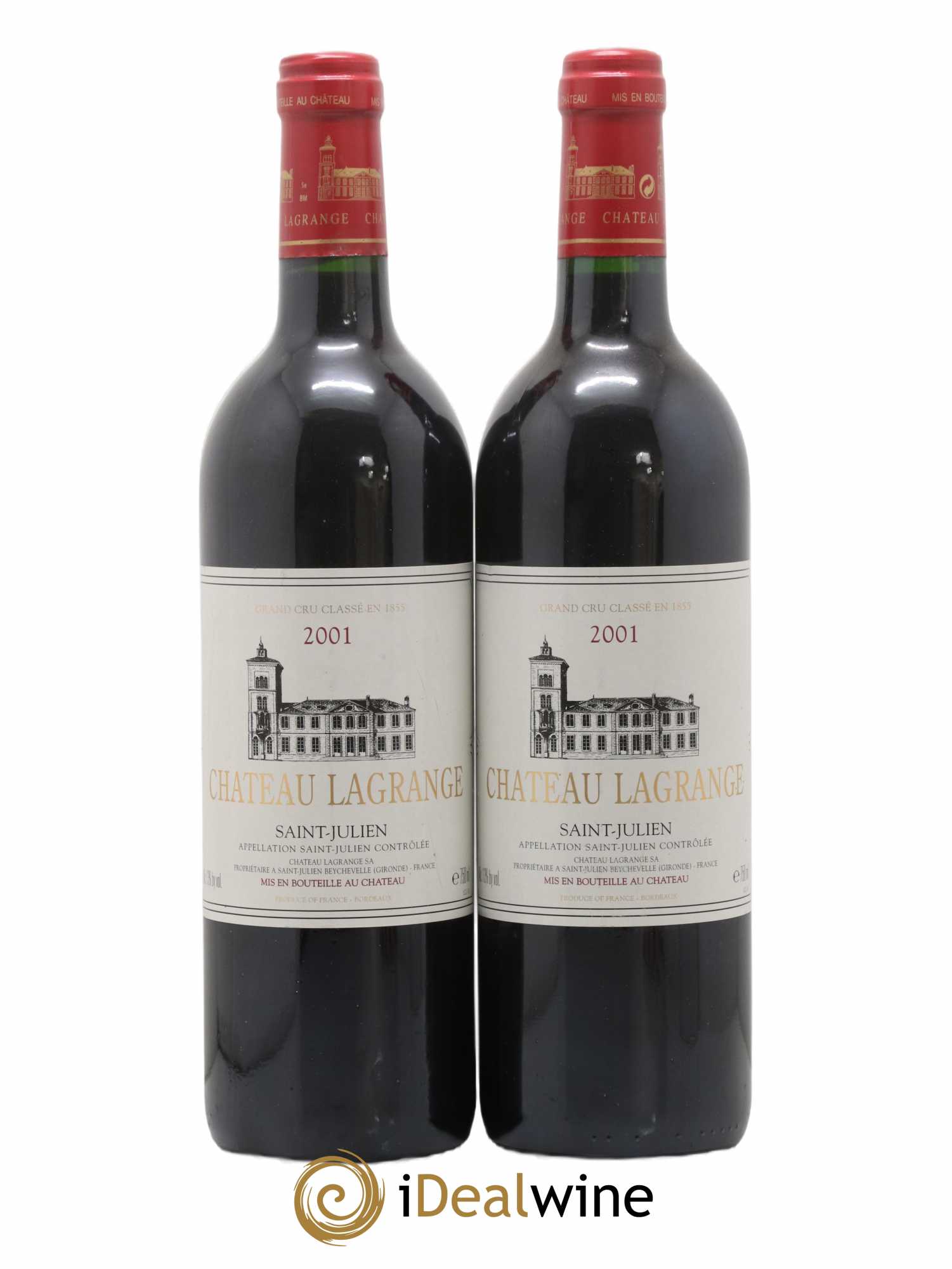 Château Lagrange 3ème Grand Cru Classé 2001 - Lot de 2 bouteilles - 0
