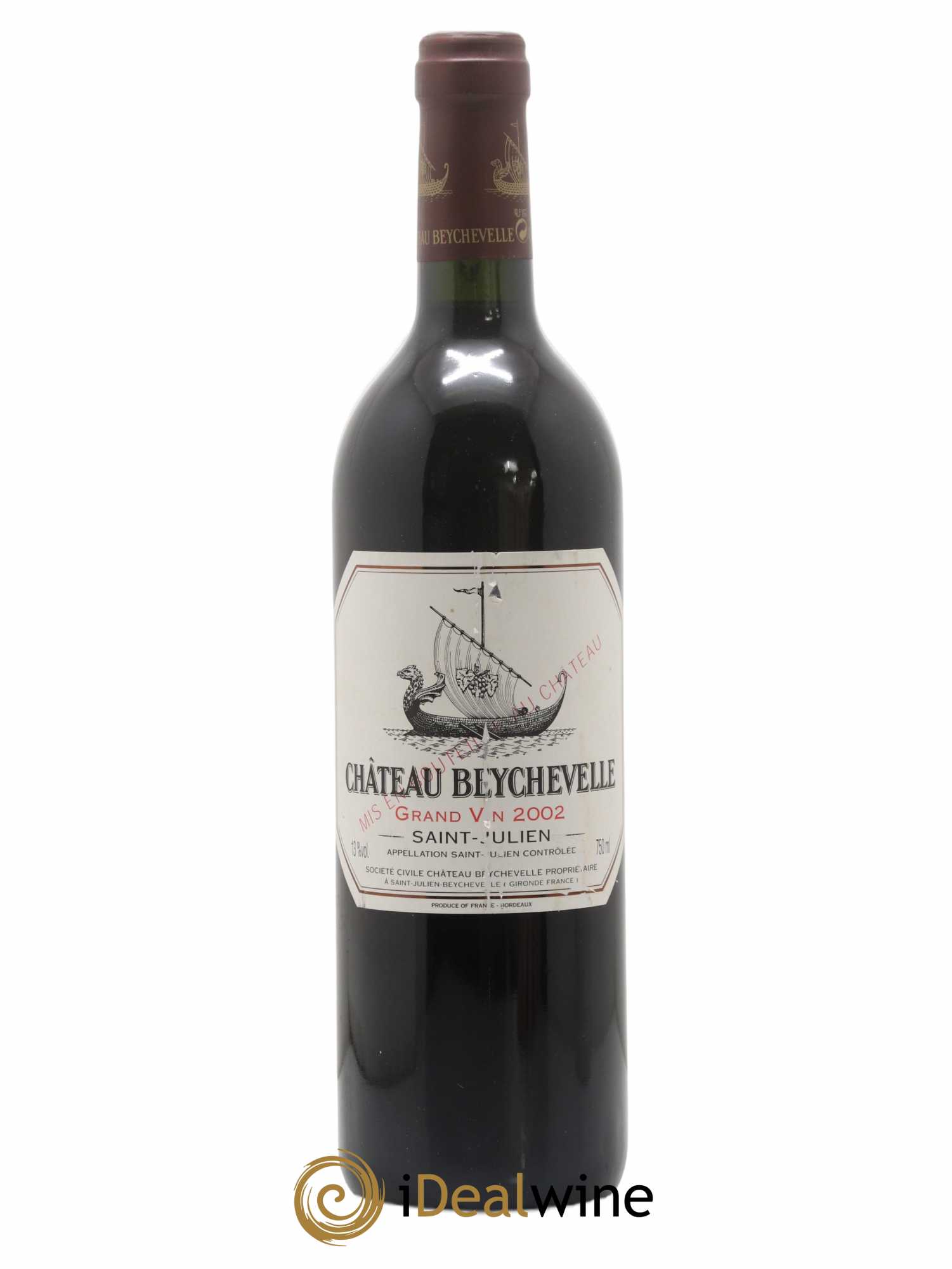 Château Beychevelle 4ème Grand Cru Classé 2002 - Lot de 1 bouteille - 0
