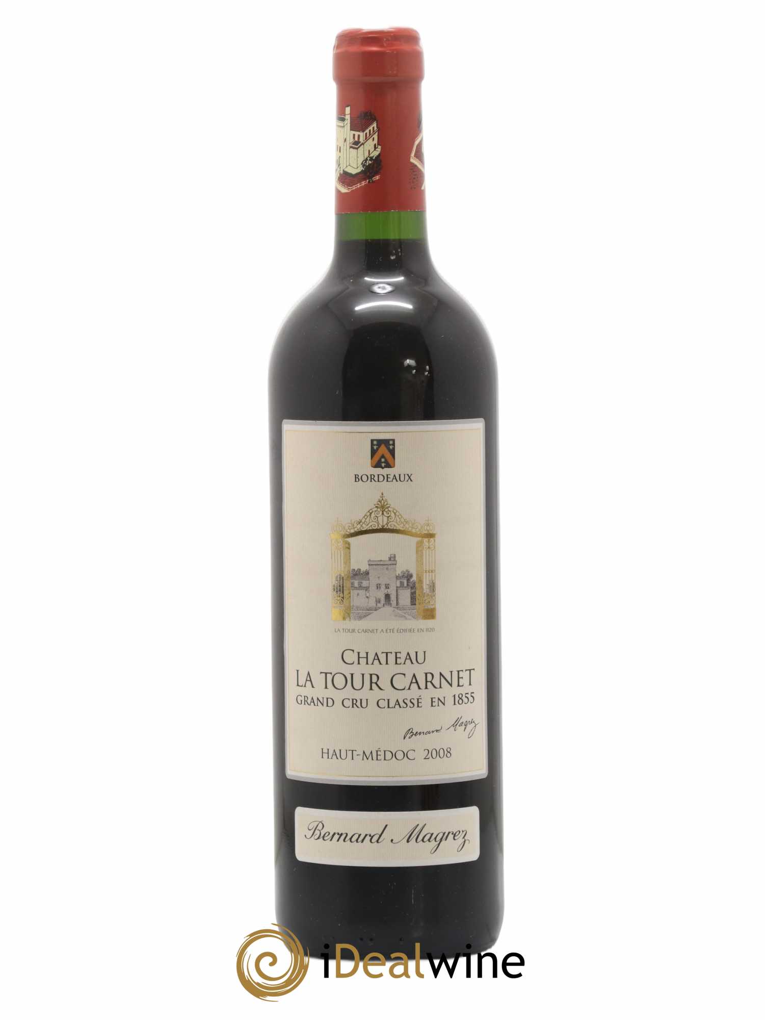 Château la Tour Carnet 4ème Grand Cru Classé 2008 - Lot de 1 bouteille - 0