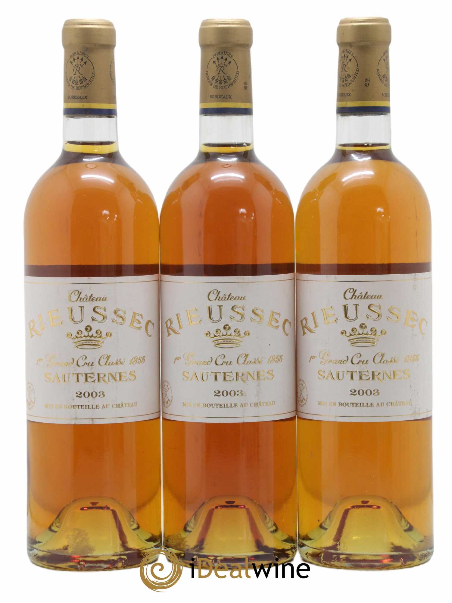 Château Rieussec 1er Grand Cru Classé 2003 - Lotto di 3 bottiglie - 0