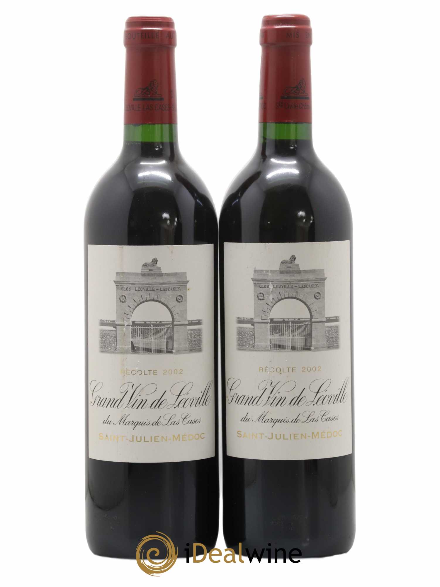 Château Léoville Las Cases 2ème Grand Cru Classé 2002 - Lot de 2 bouteilles - 0