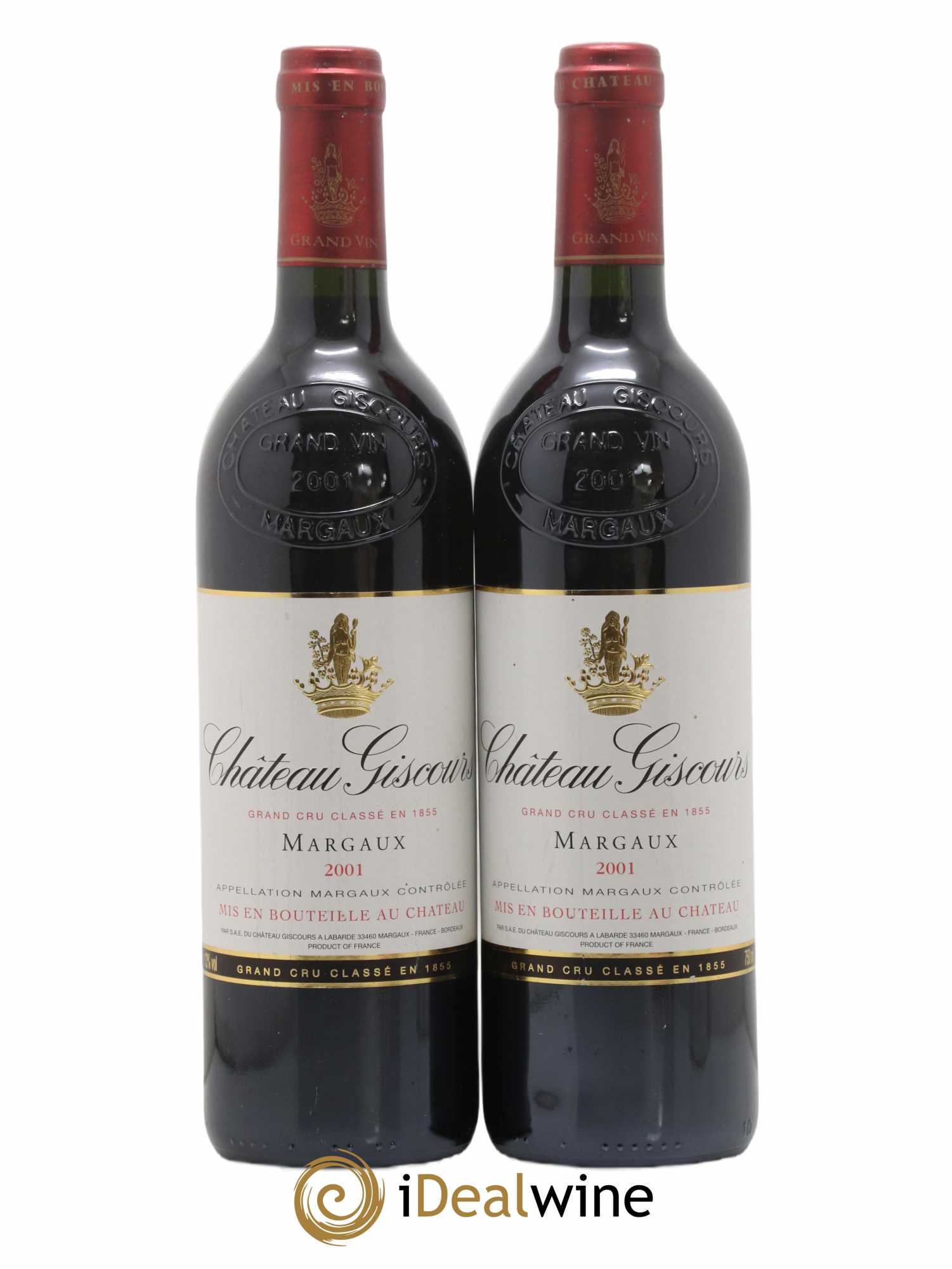 Château Giscours 3ème Grand Cru Classé 2001 - Lot de 2 bouteilles - 0