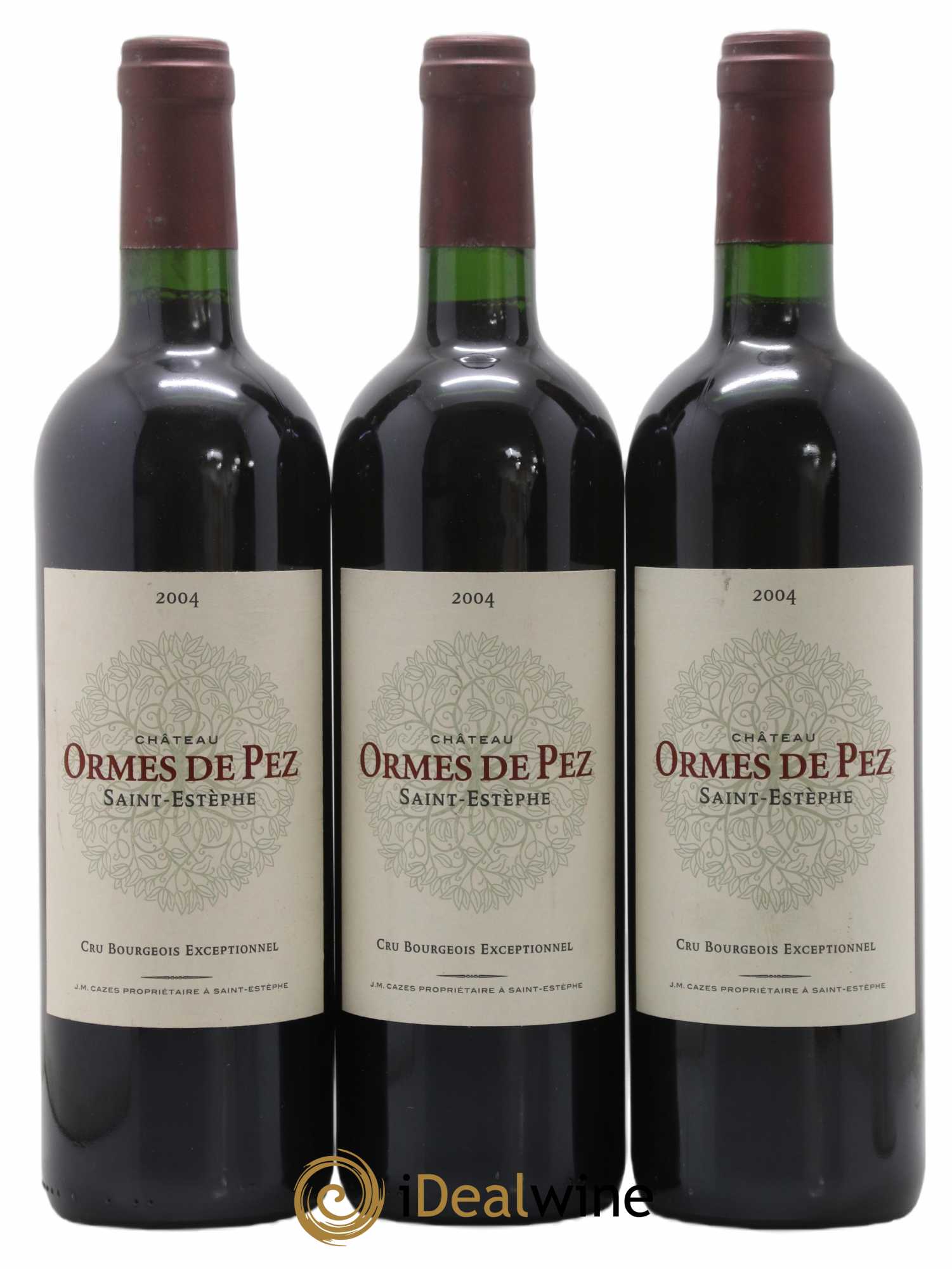 Château les Ormes de Pez 2004 - Lot de 3 bouteilles - 0