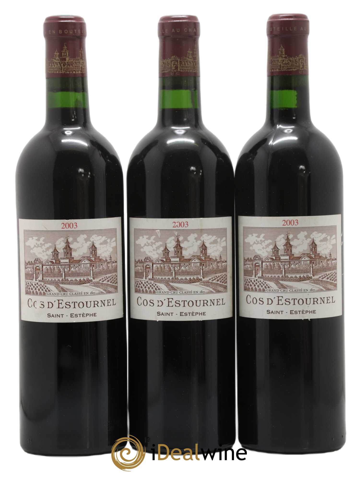 Cos d'Estournel 2ème Grand Cru Classé 2003 - Lot de 3 bouteilles - 0