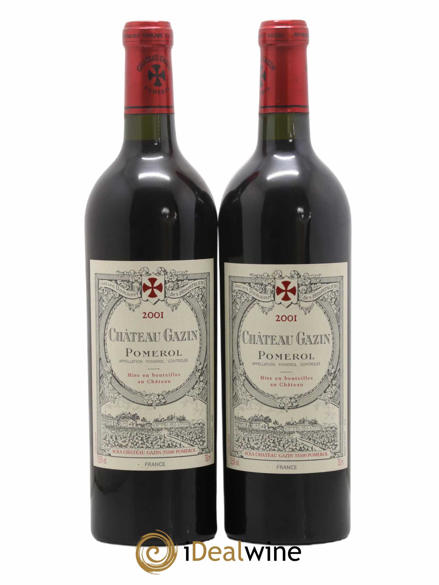 Château Gazin 2001 - Lot de 2 bouteilles - 0