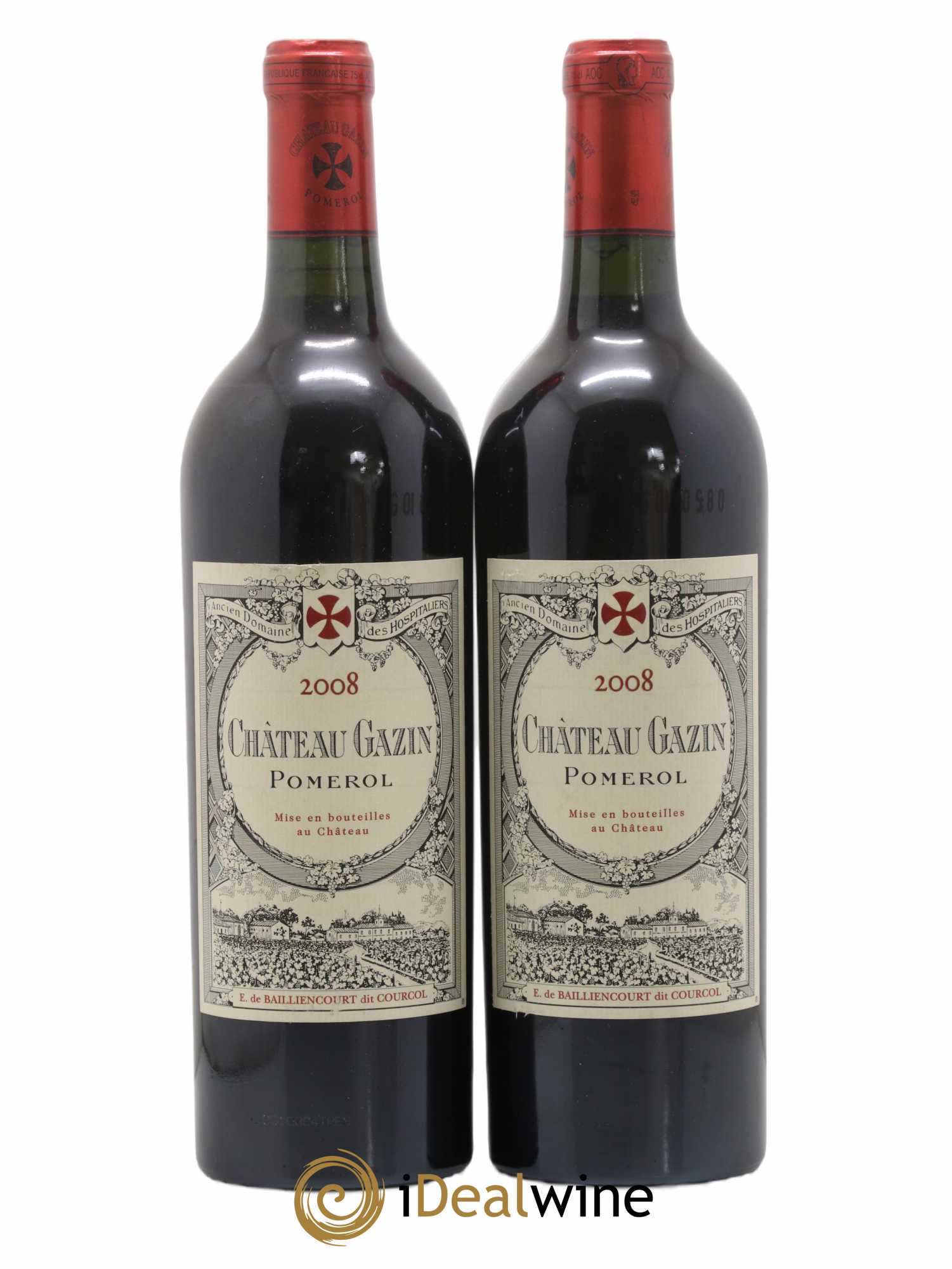 Château Gazin 2008 - Lot de 2 bouteilles - 0