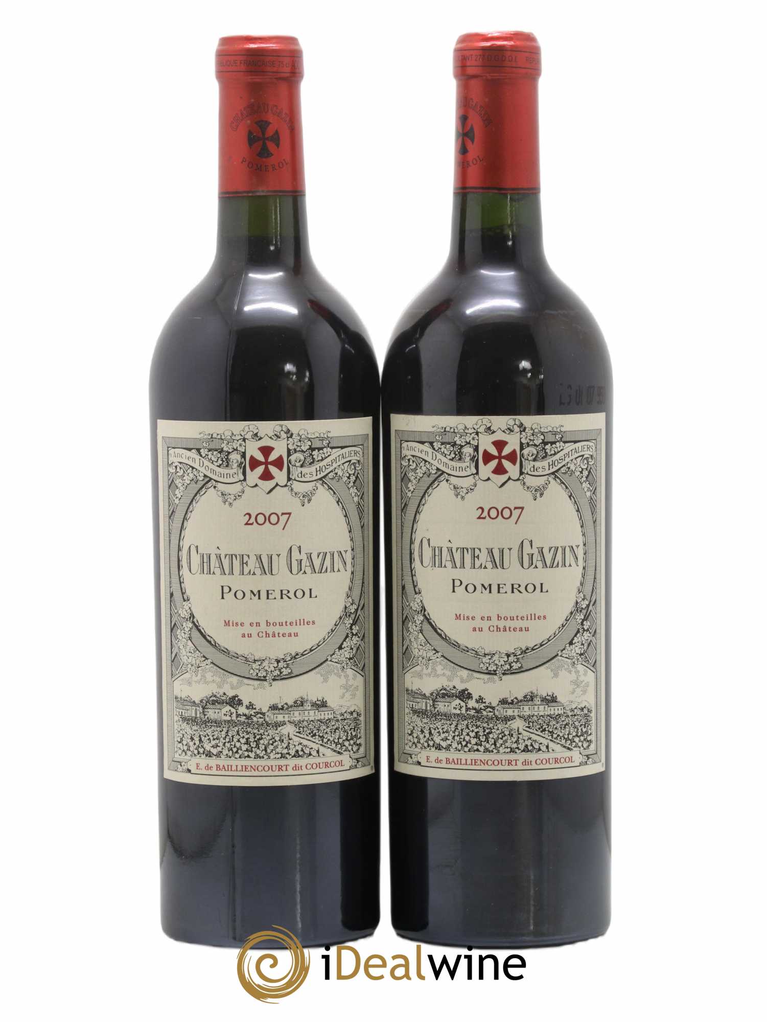 Château Gazin 2007 - Lot de 2 bouteilles - 0