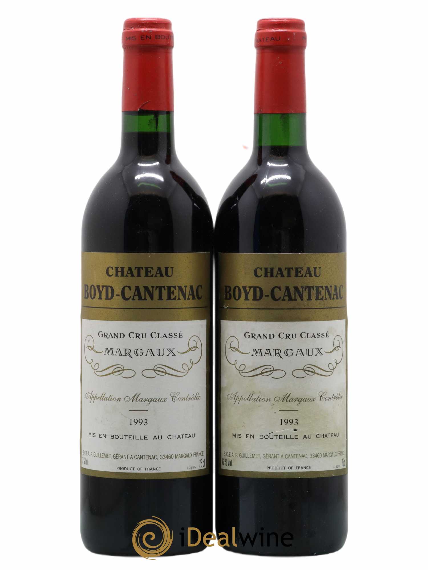 Château Boyd Cantenac 3ème Grand Cru Classé 1993 - Lot de 2 bouteilles - 0