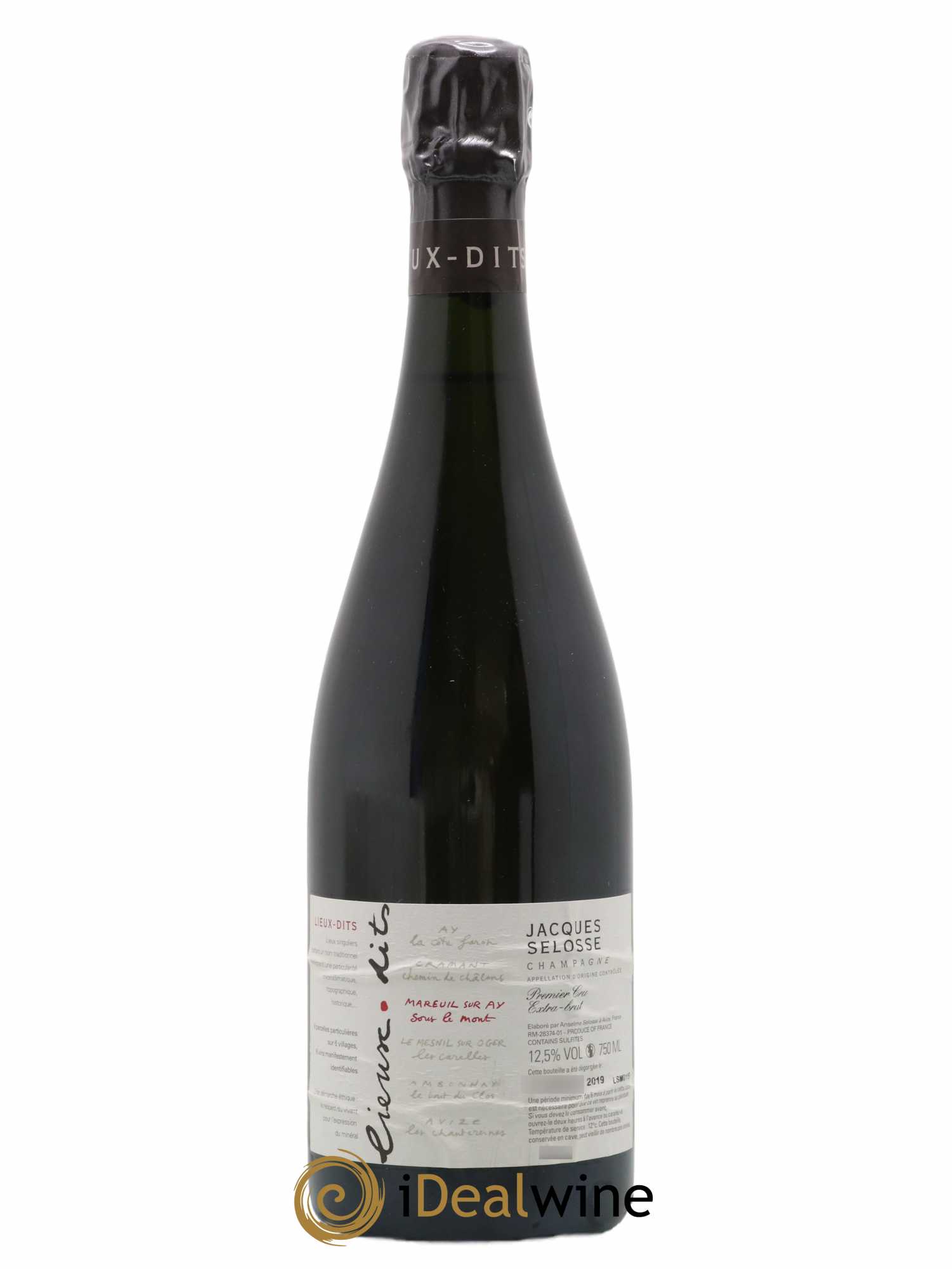 Mareuil sur Ay Sous le Mont Extra-Brut Jacques Selosse - Lot de 1 bouteille - 0