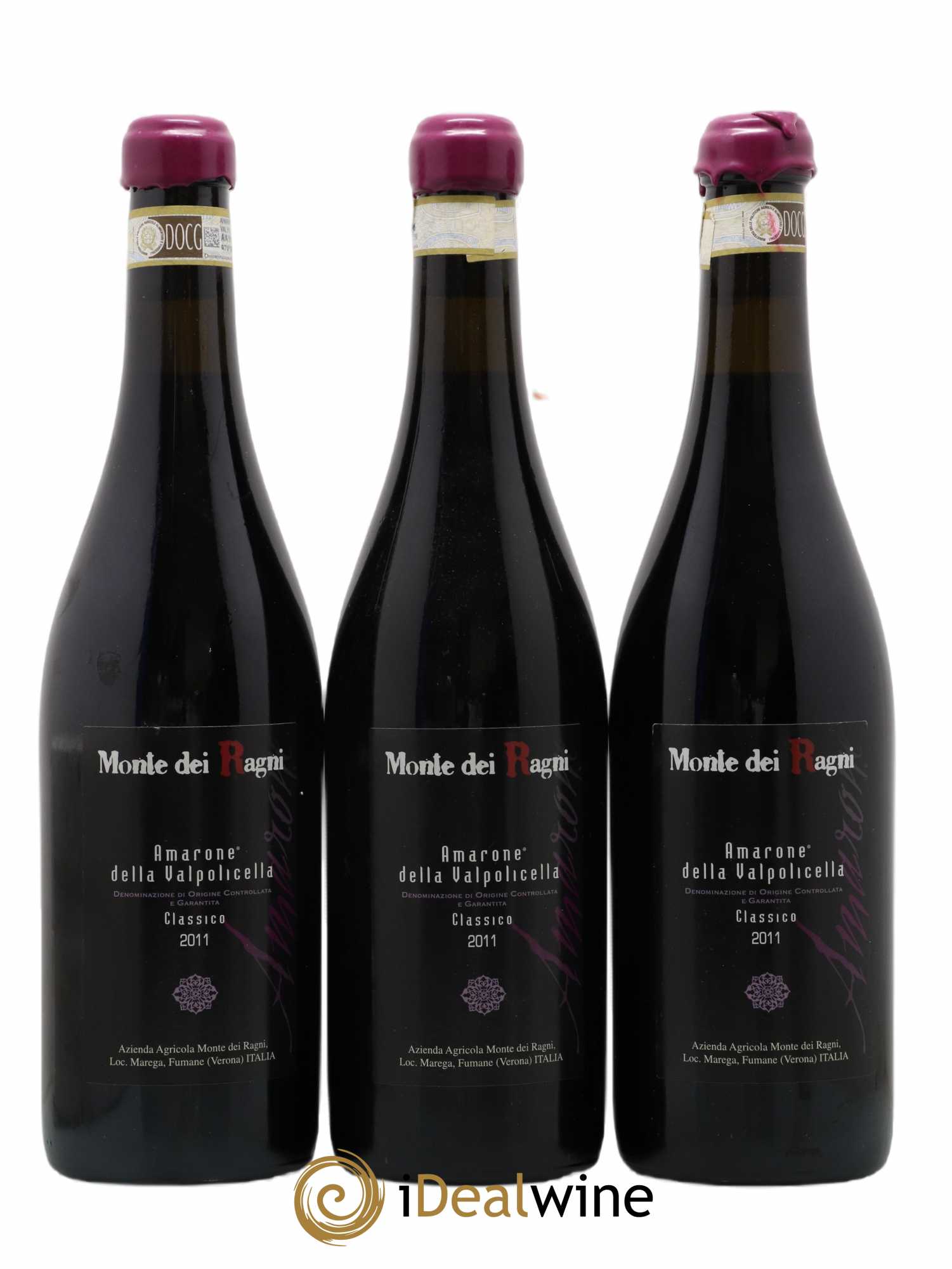Amarone della Valpolicella DOC Classico Monte Dei Ragni 2011 - Lot de 3 bouteilles - 0