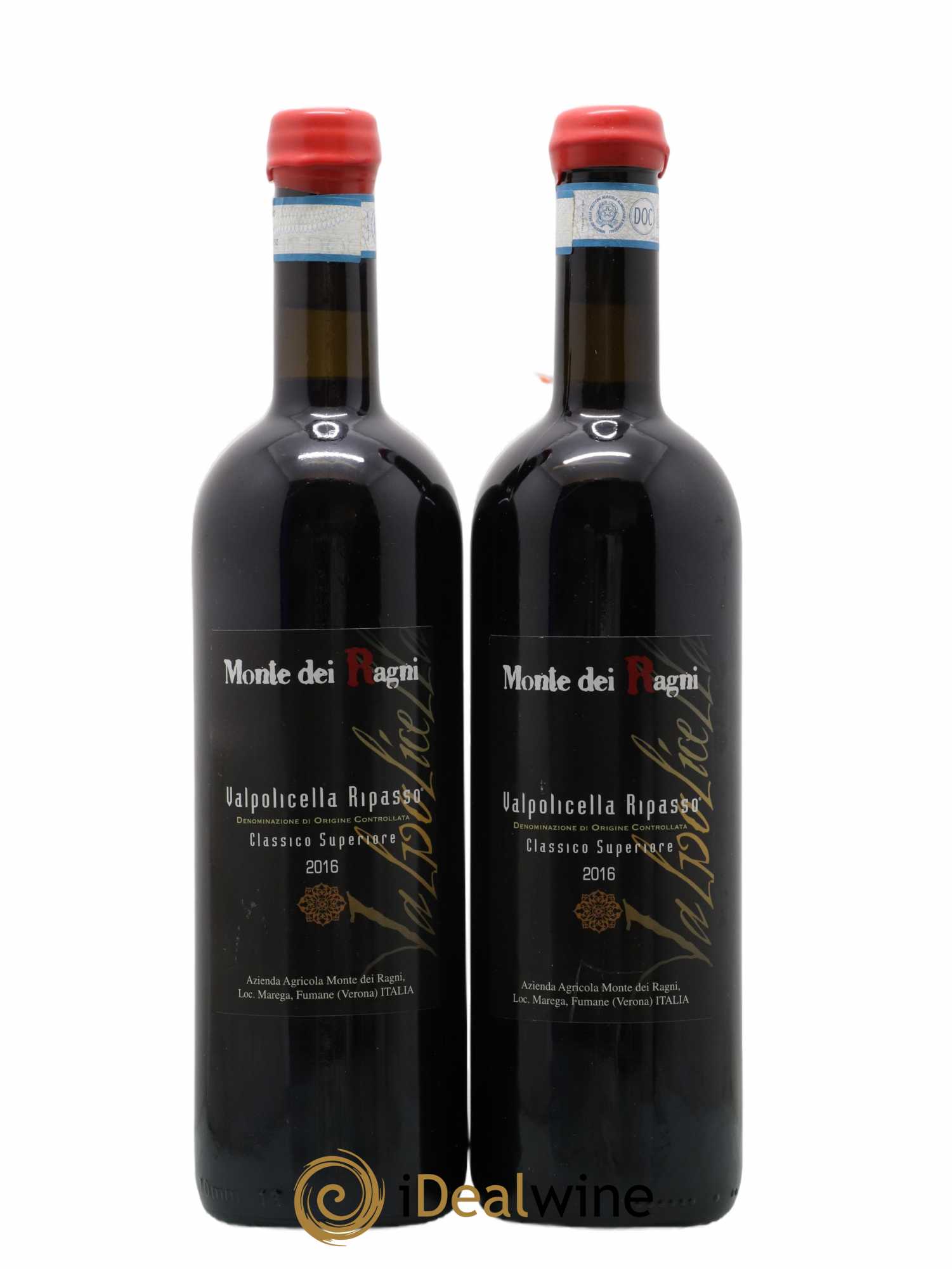 Valpolicella Classico DOC Superiore Ripasso Monte Dei Ragni 2016 - Lot de 2 bouteilles - 0