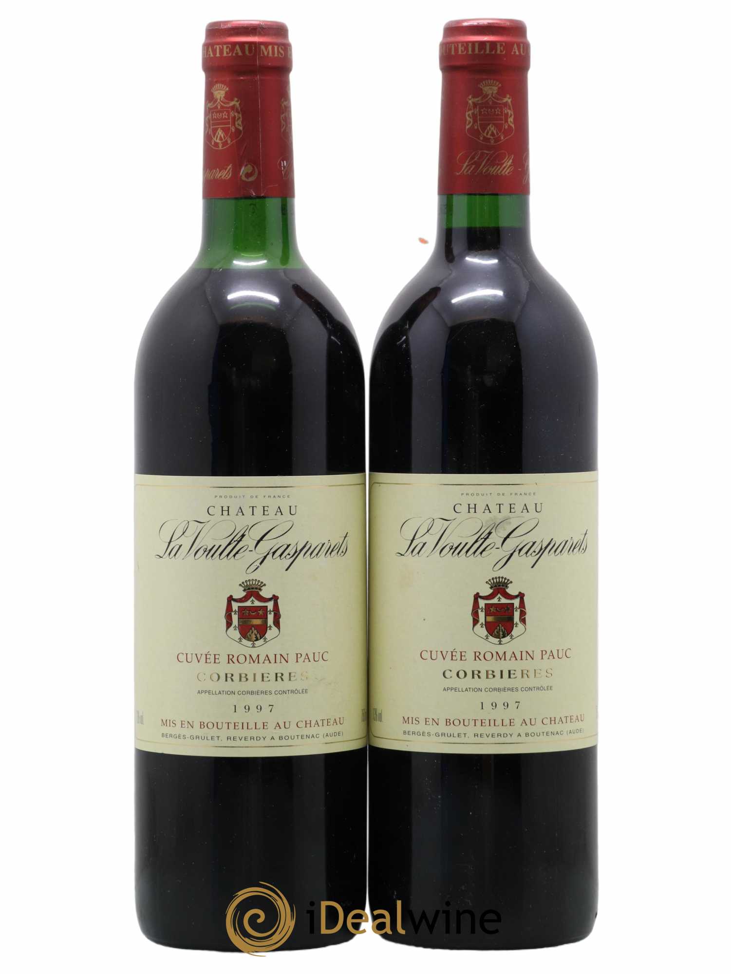 Corbières Boutenac La Voulte-Gasparets Cuvée Romain Pauc Patrick Reverdy 1997 - Lot de 2 bouteilles - 0