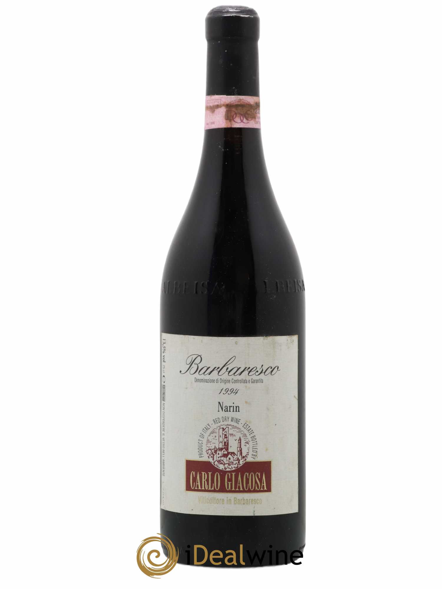 Barbaresco DOCG Narin Carlo Giacosa (sans prix de réserve) (sans prix de réserve) 1994 - Posten von 1 Flasche - 0