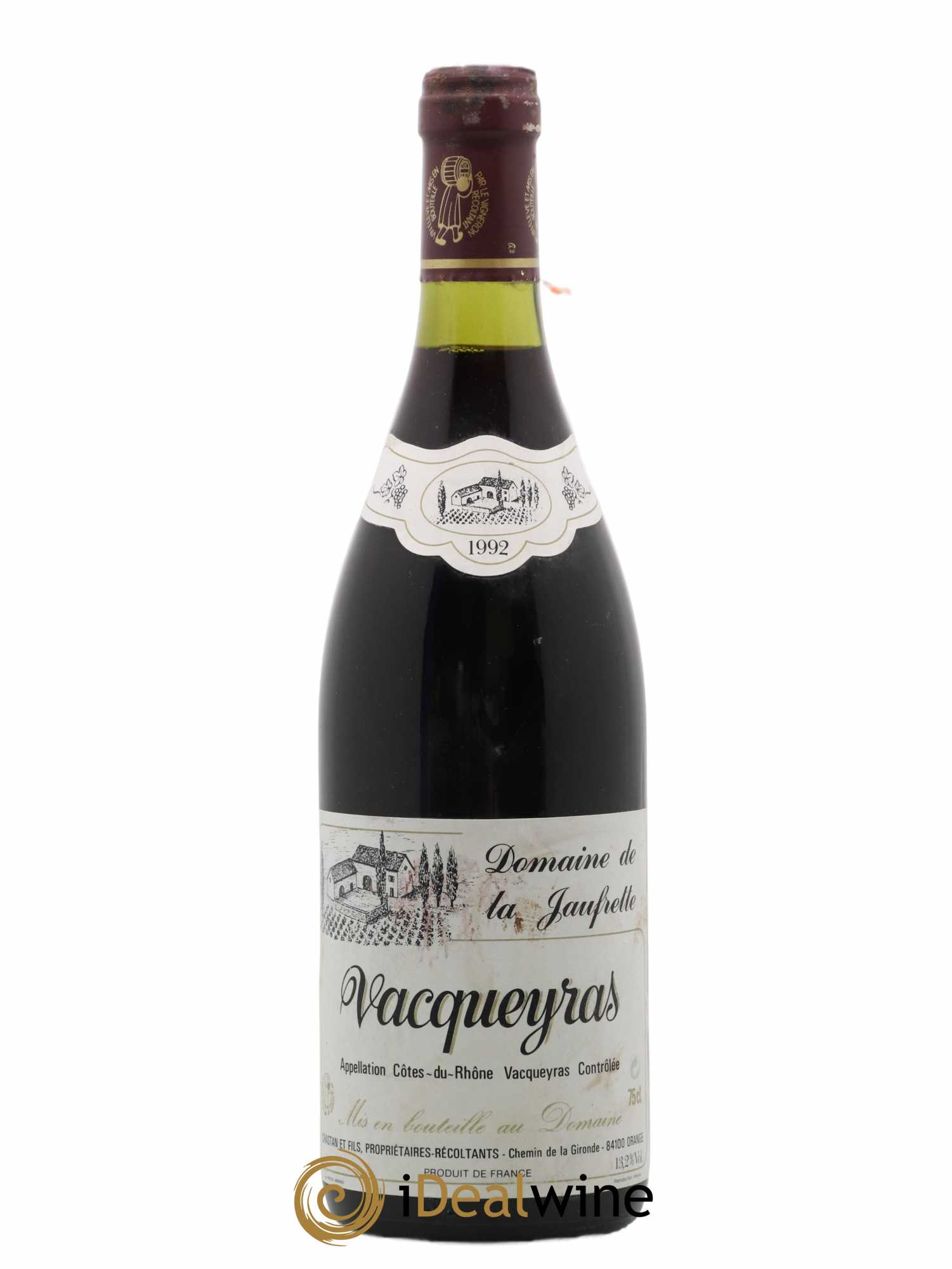Vacqueyras Domaine De La Jaufrette 1992 - Posten von 1 Flasche - 0