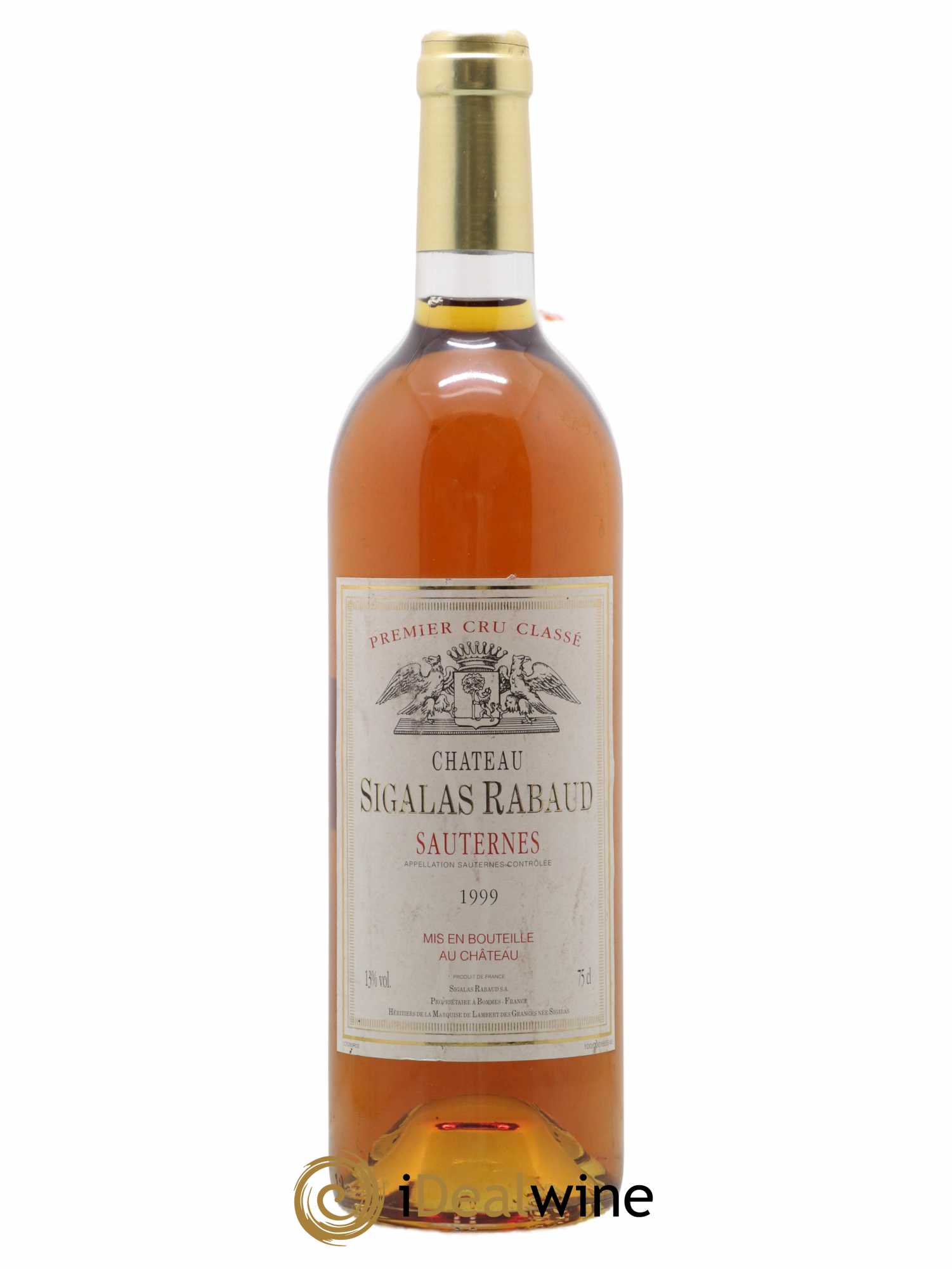 Château Sigalas Rabaud 1er Grand Cru Classé 1999 - Posten von 1 Flasche - 0