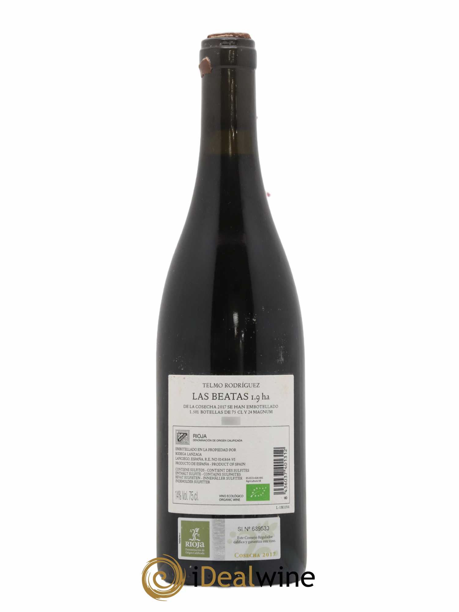 Rioja DOC Las Beatas Telmo Rodriguez 1,9ha 2017 - Lot of 1 bottle - 1