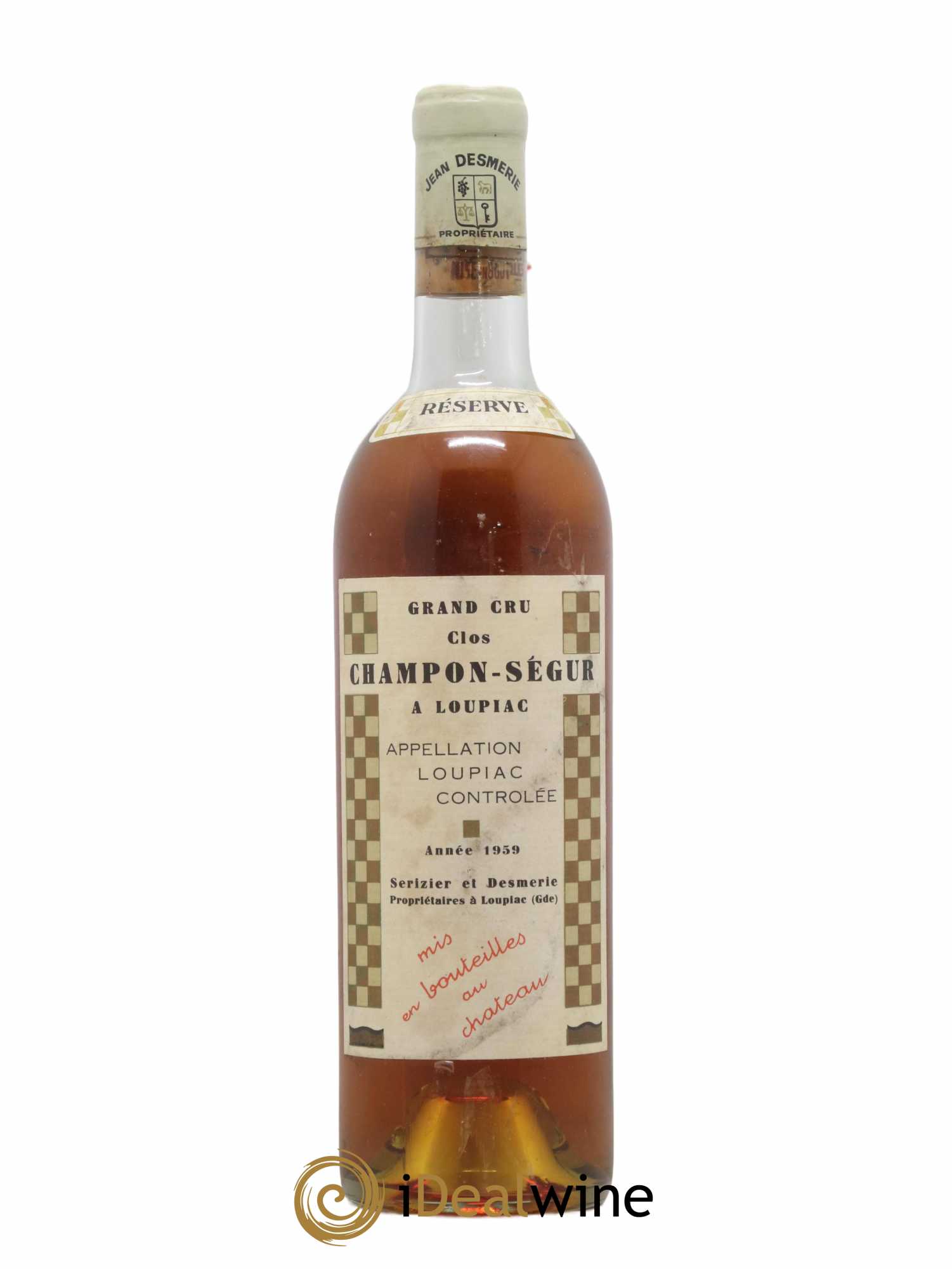Loupiac Clos Champon Segur 1959 - Lotto di 1 bottiglia - 0