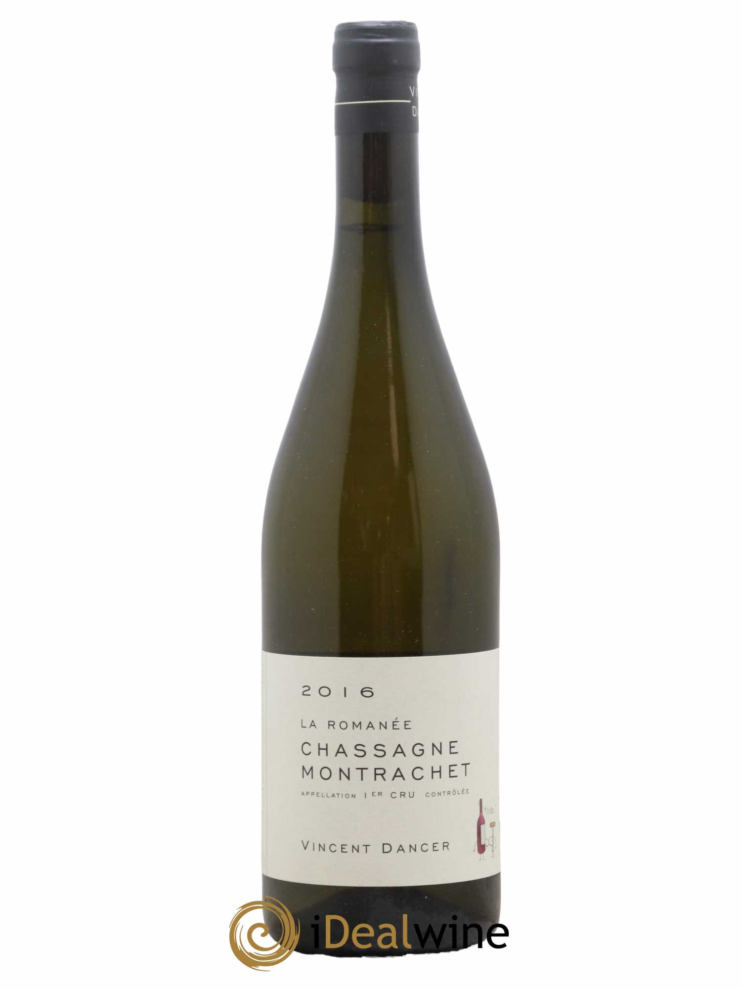 Chassagne-Montrachet 1er Cru La Romanée Vincent Dancer 2016 - Lot de 1 bouteille - 0