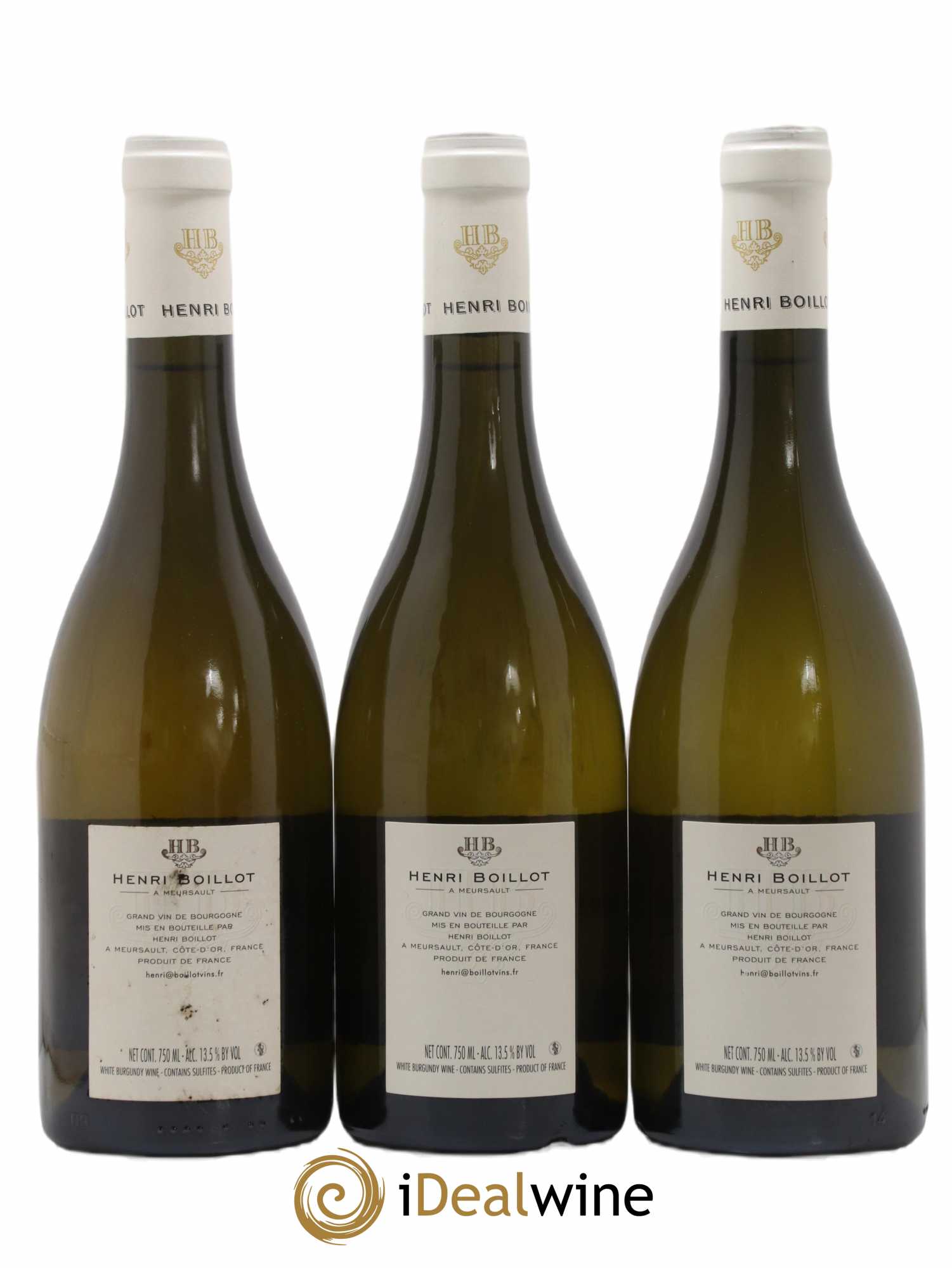 Meursault 1er Cru Les Genevrières Henri Boillot (Domaine) 2013 - Lot de 3 bouteilles - 1