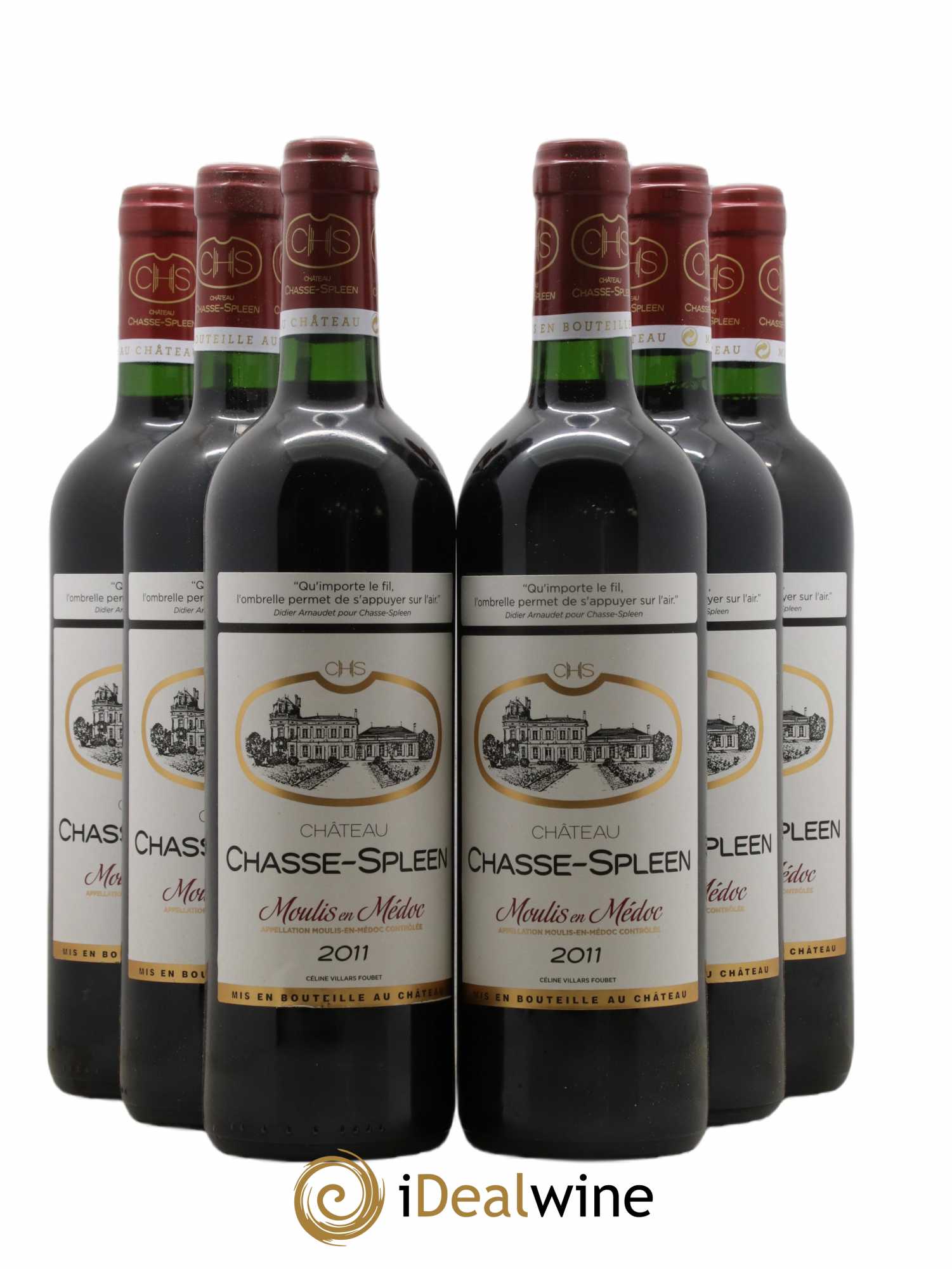 Château Chasse Spleen 2011 - Lot de 6 bouteilles - 0