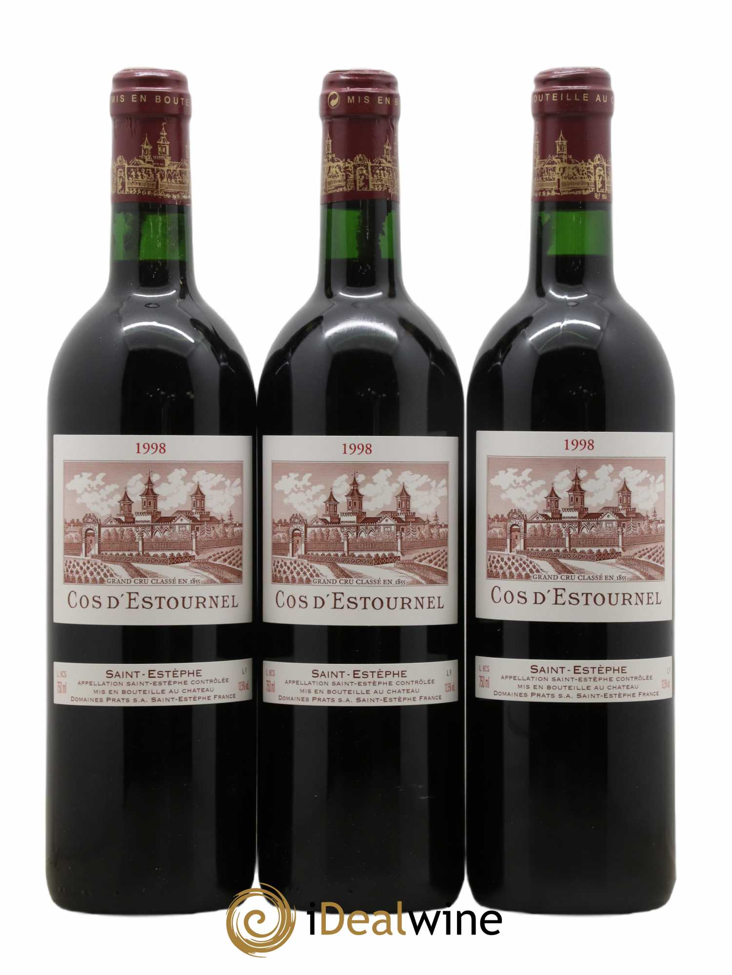 Cos d'Estournel 2ème Grand Cru Classé 1998 - Lot de 12 bouteilles - 1