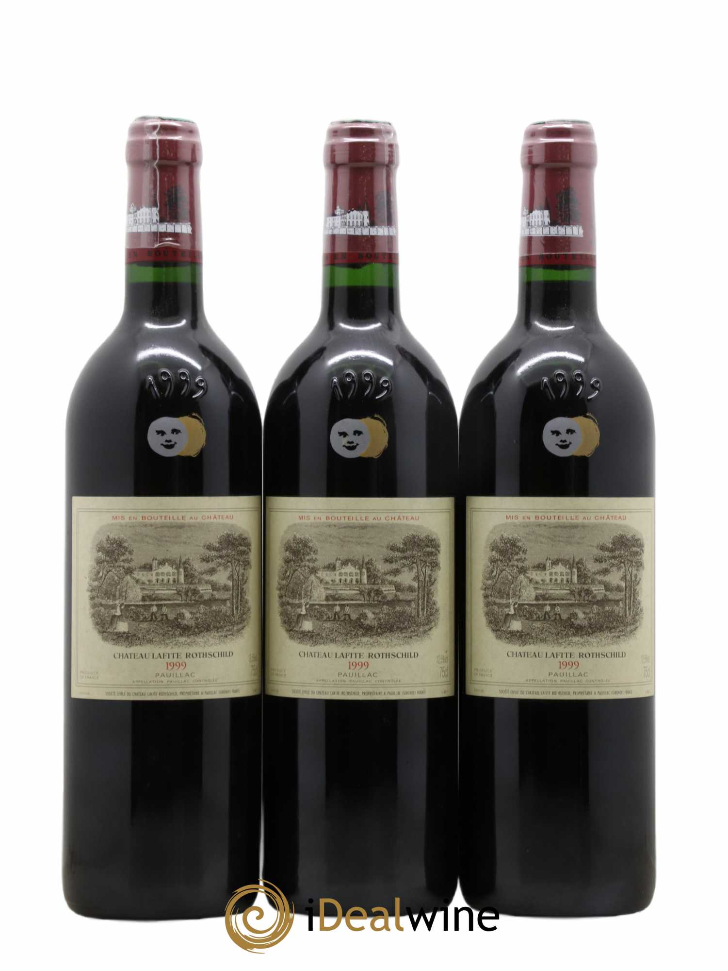 Château Lafite Rothschild 1er Grand Cru Classé 1999 - Lot de 3 bouteilles - 0