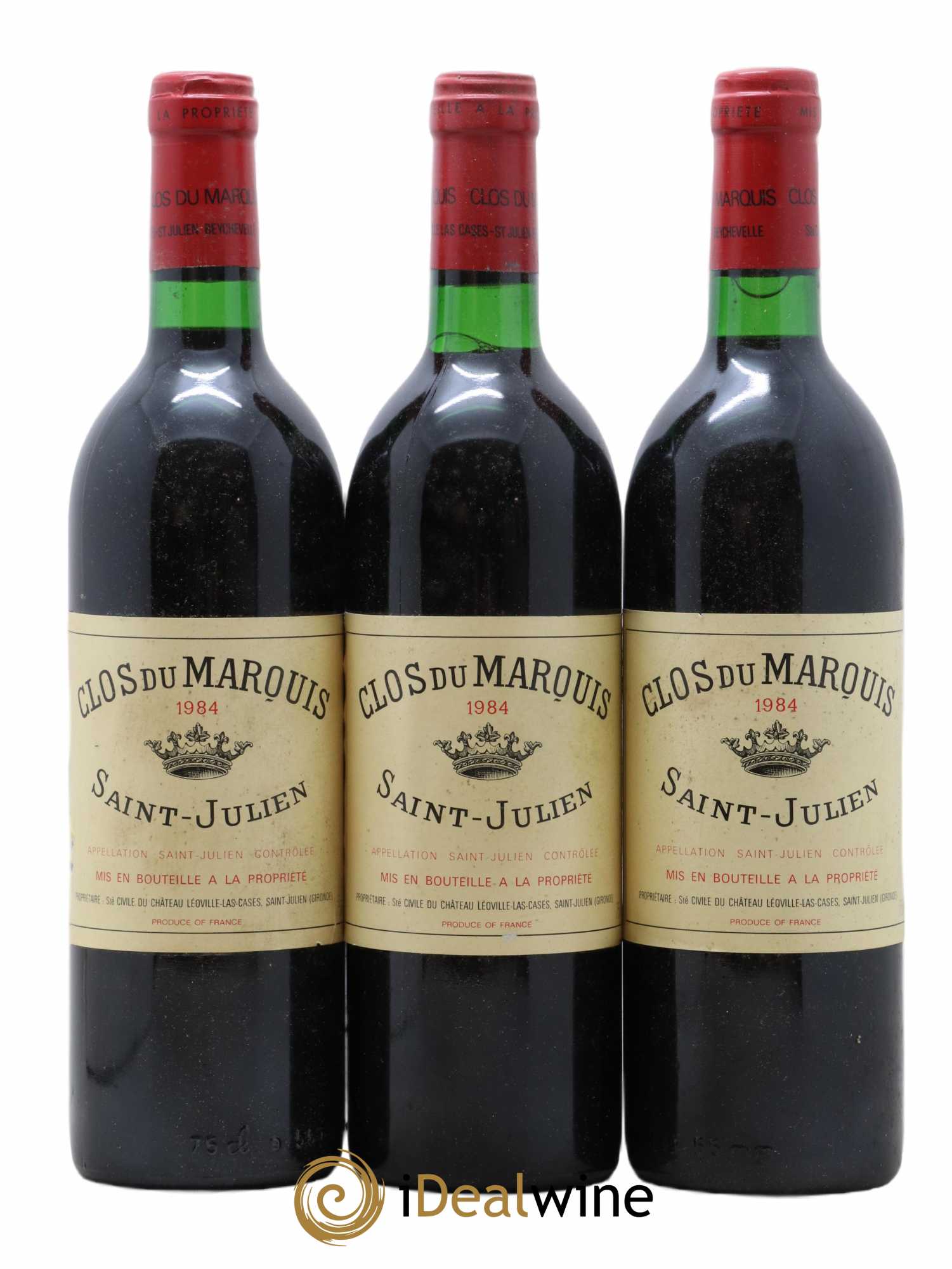 Clos du Marquis 1984 - Lot de 3 bouteilles - 0