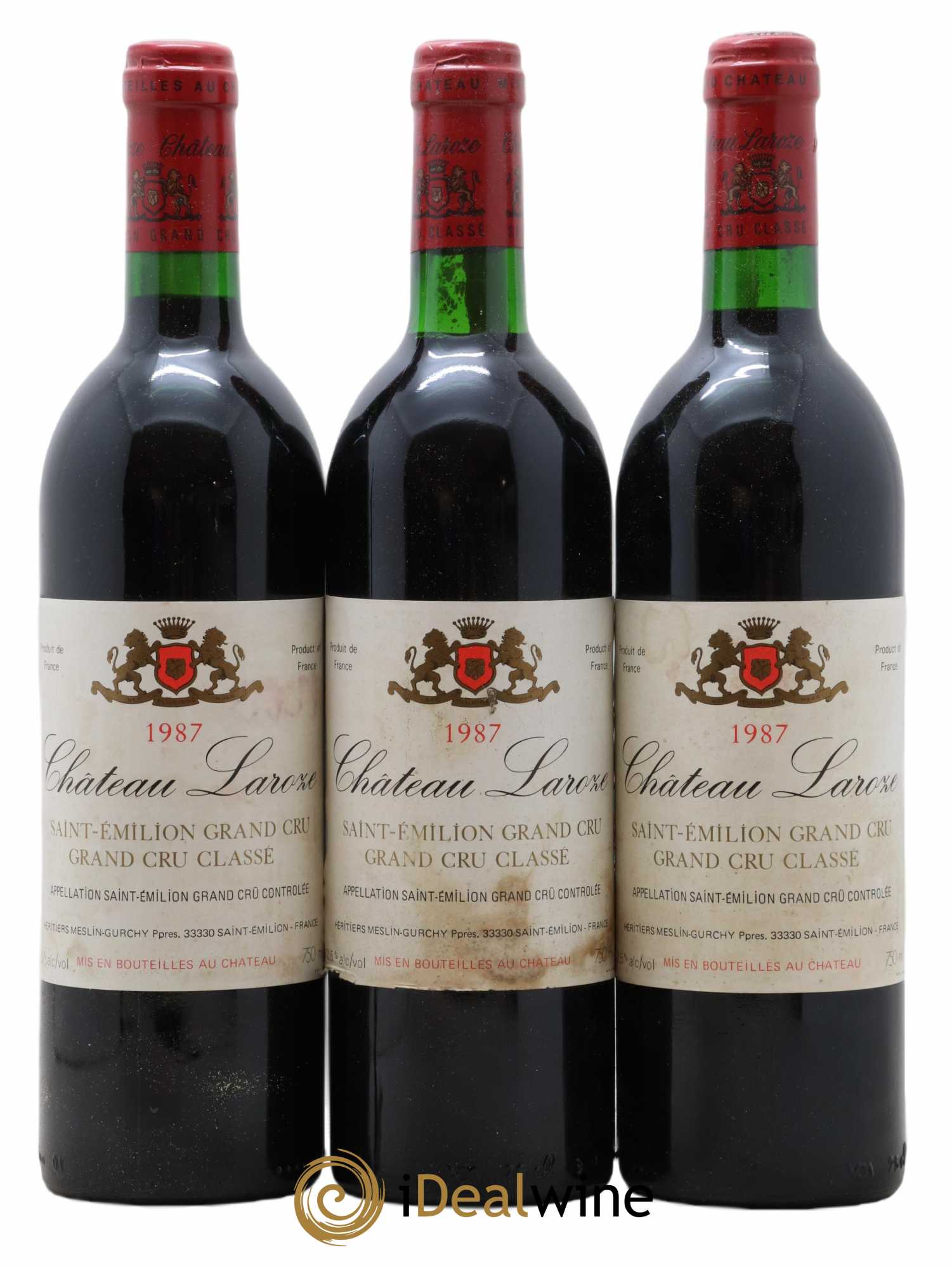 Château Laroze Grand Cru Classé 1987 - Lot de 12 bouteilles - 1