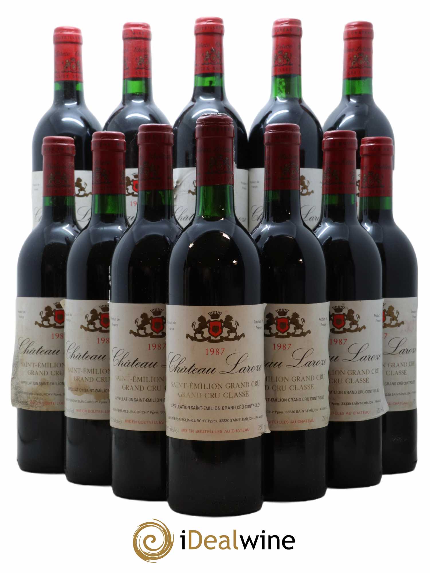 Château Laroze Grand Cru Classé 1987 - Lot de 12 bouteilles - 0