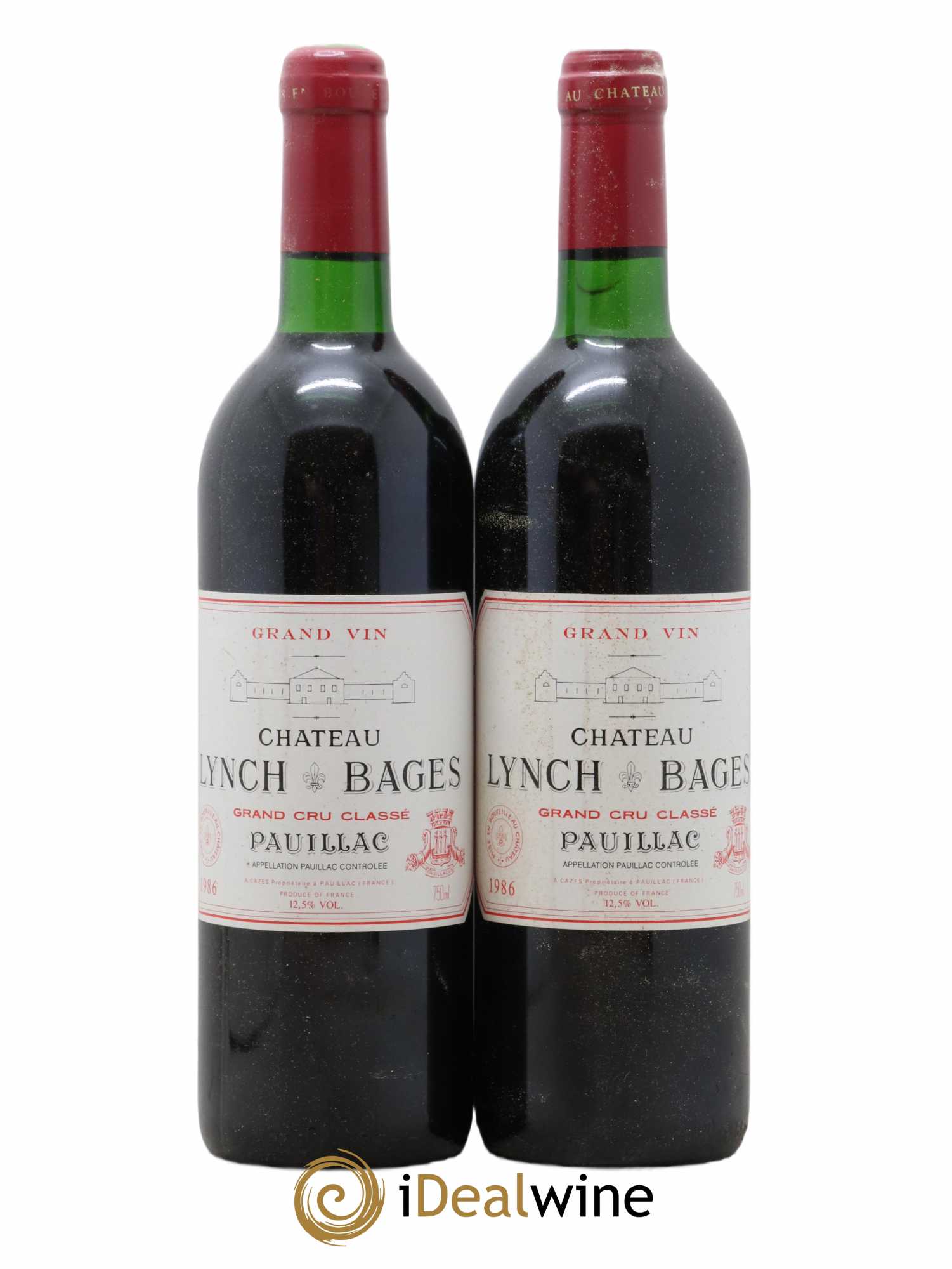 Château Lynch Bages 5ème Grand Cru Classé 1986 - Lot of 2 bottles - 0