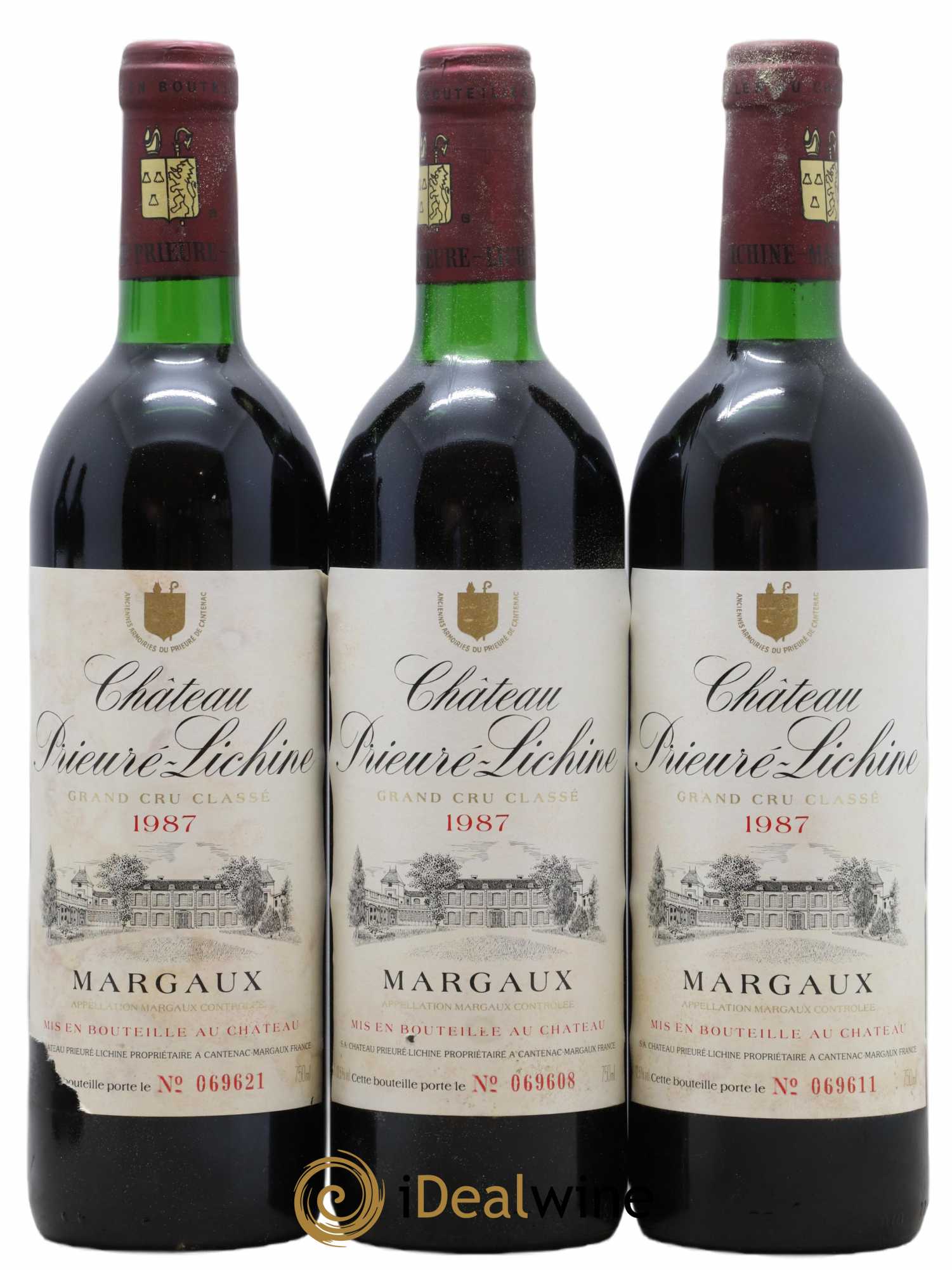 Château Prieuré Lichine 4ème Grand Cru Classé 1987 - Lot de 12 bouteilles - 1