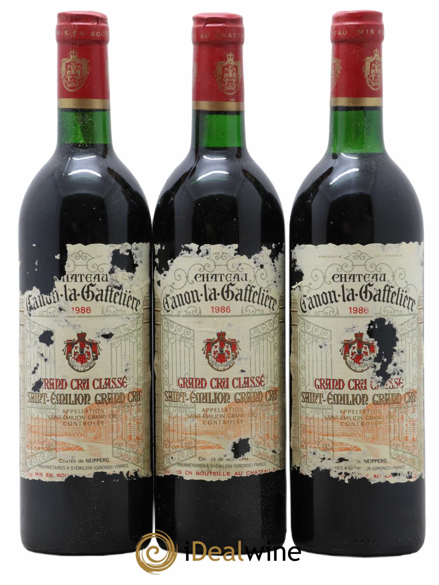 Château Canon la Gaffelière 1er Grand Cru Classé B 1986 - Posten von 12 Flaschen - 3