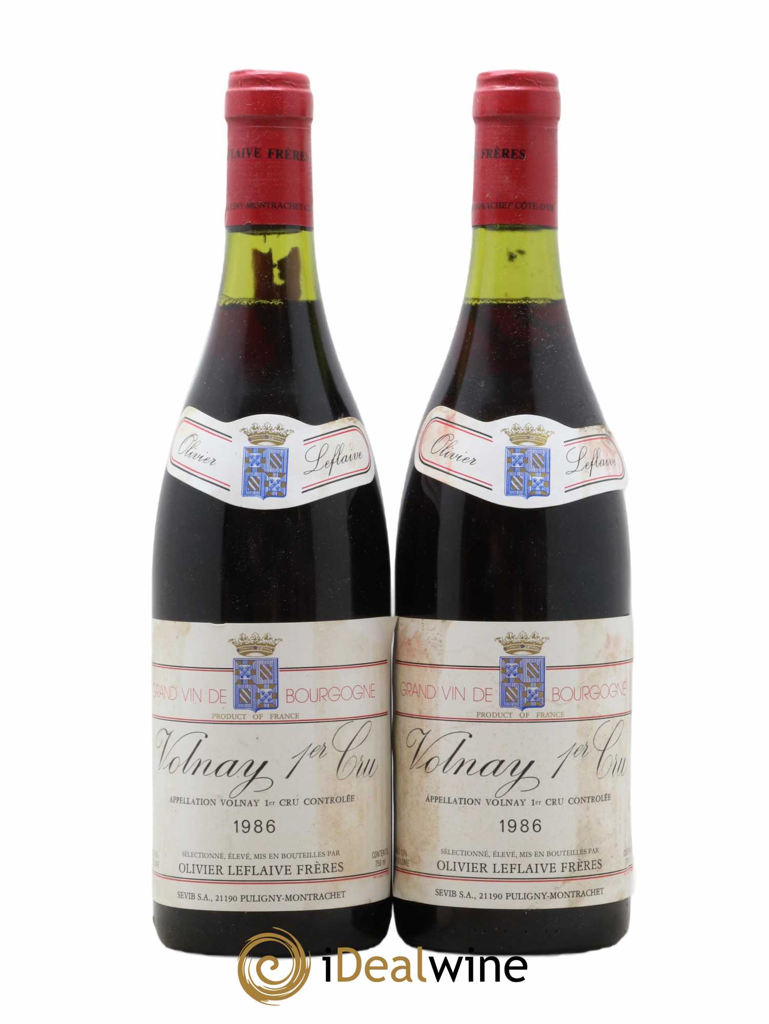 Volnay 1er Cru Olivier Leflaive 1986 - Lot de 2 bouteilles - 0