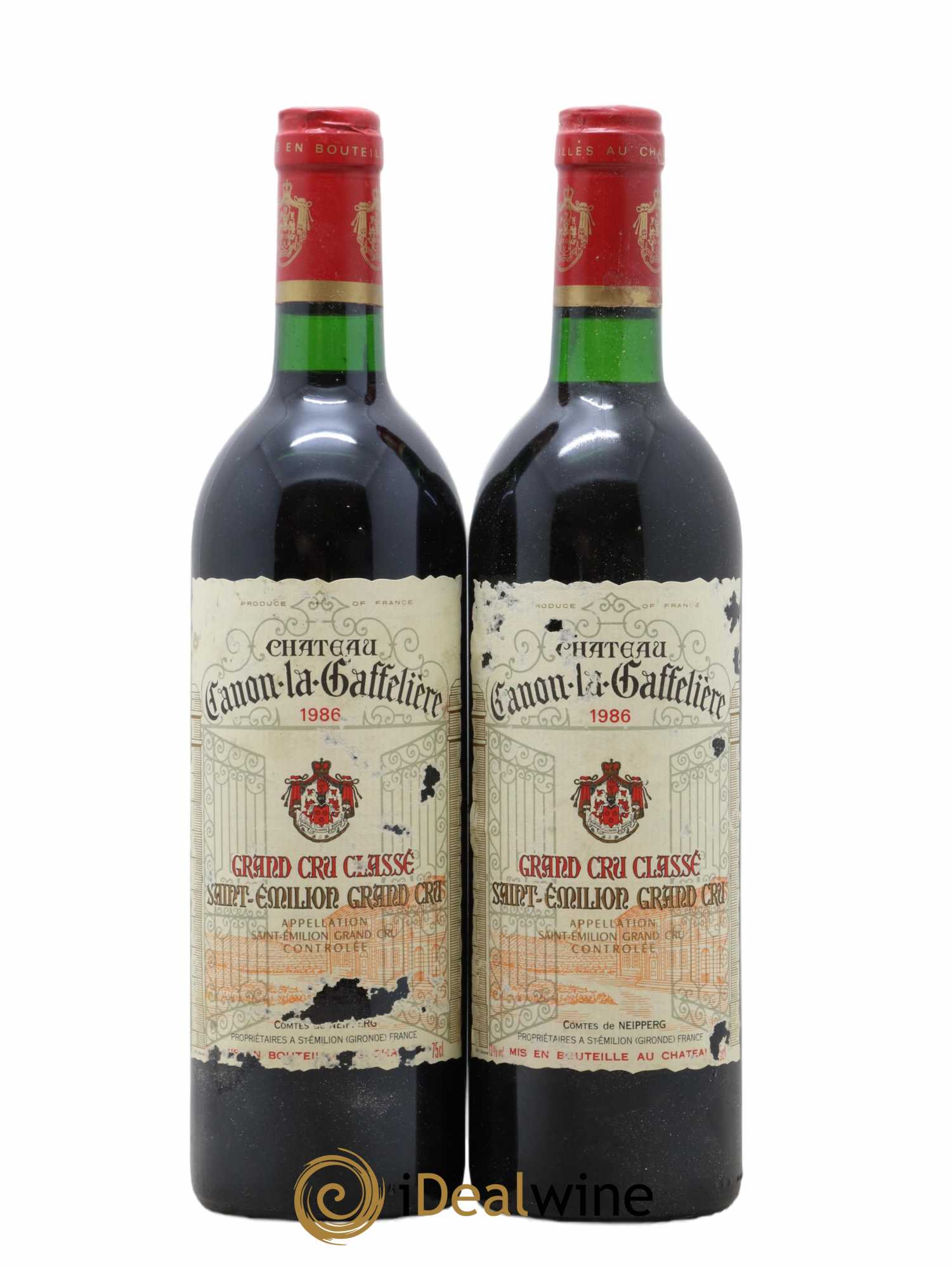 Château Canon la Gaffelière 1er Grand Cru Classé B 1986 - Lot de 2 bouteilles - 0