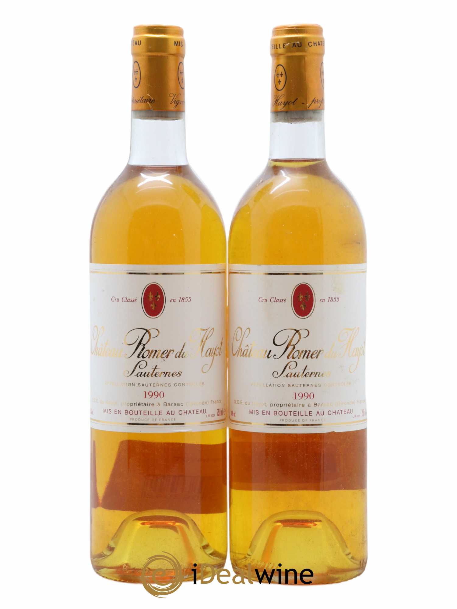 Château Romer du Hayot 2ème Grand Cru Classé 1990 - Lotto di 2 bottiglie - 0