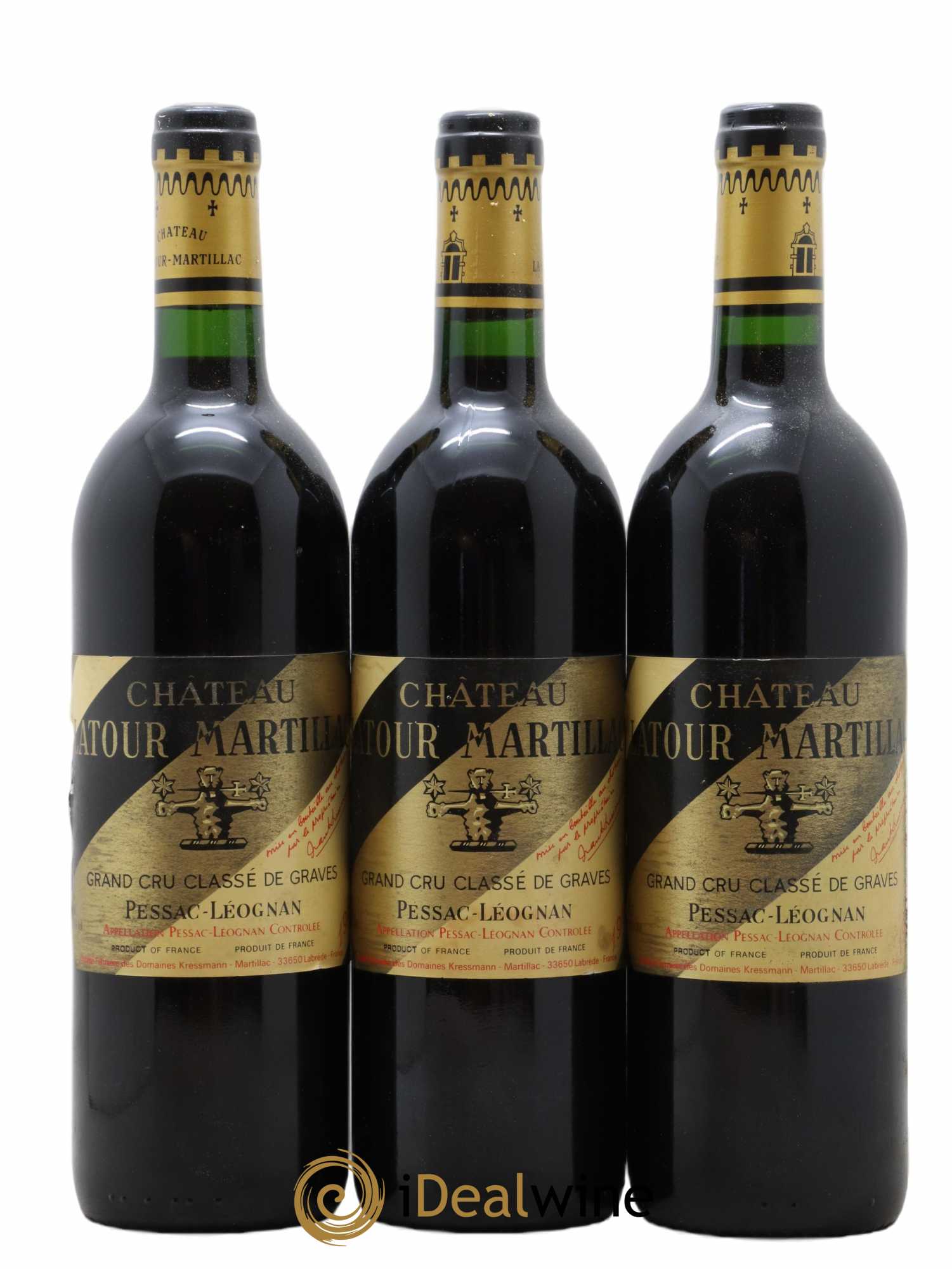 Château Latour-Martillac Cru Classé de Graves 1989 - Lot de 12 bouteilles - 1